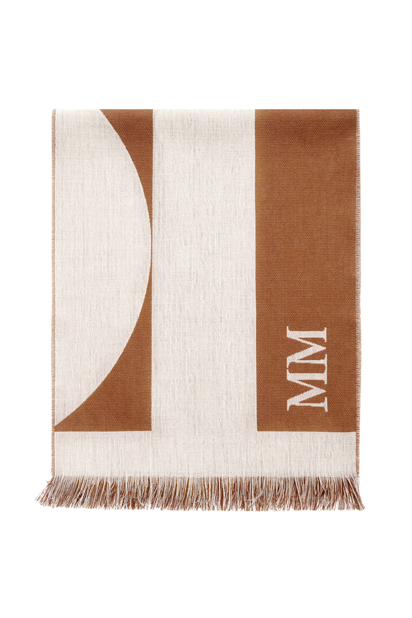 Палантин из хлопка и шерсти Бренд MM