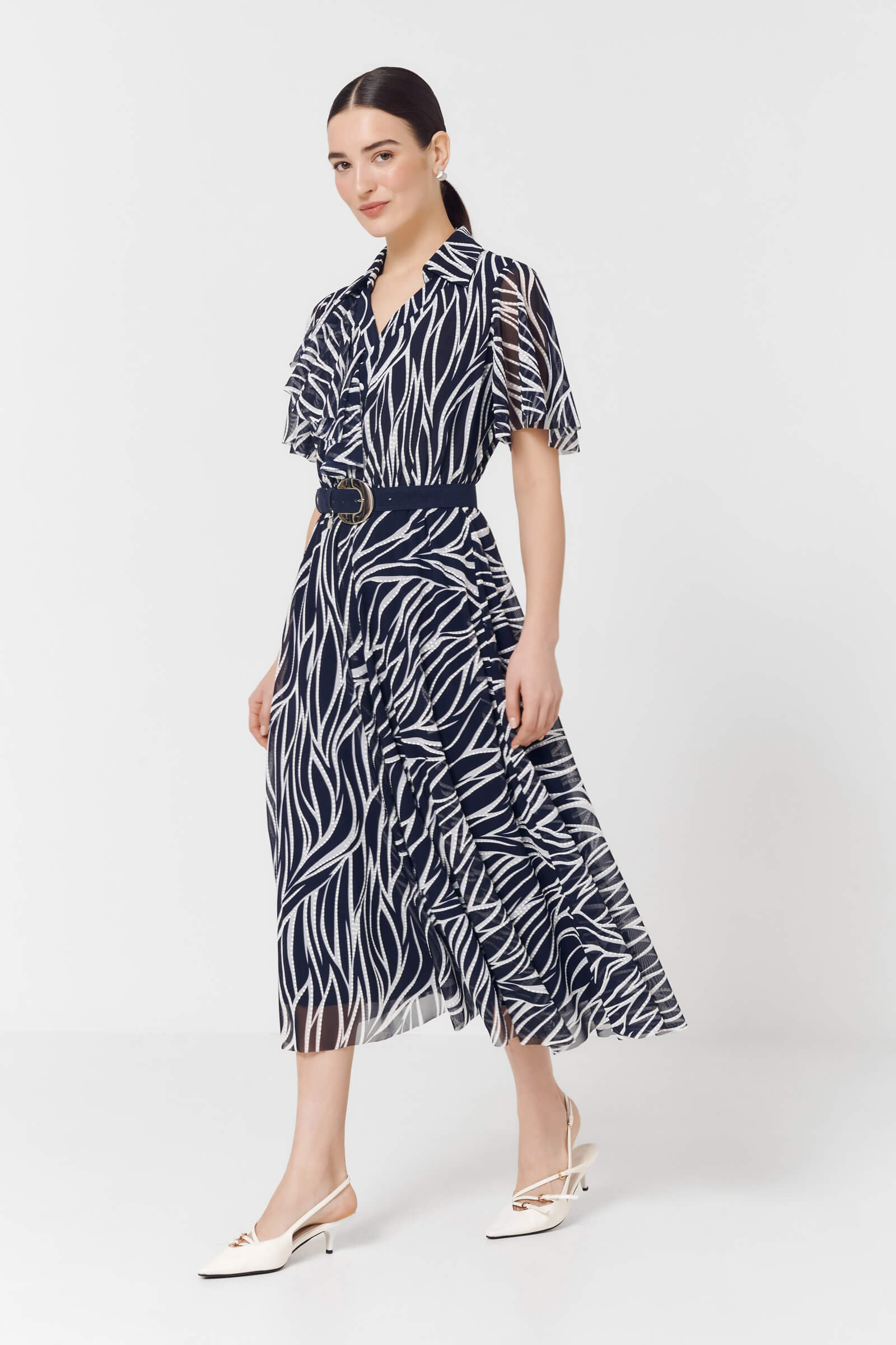 Платье из тюля с принтом Бренд Caterina Leman