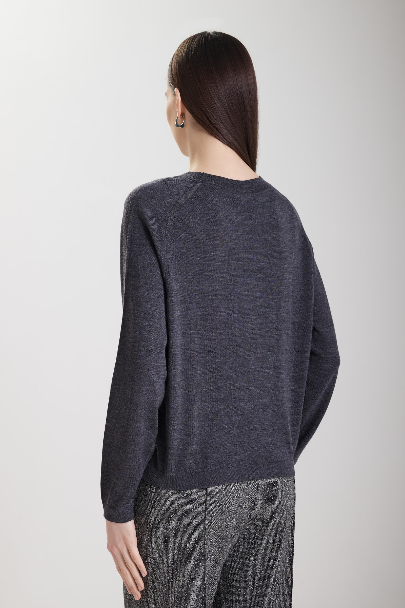 Шерстяной джемпер с узором Бренд MM