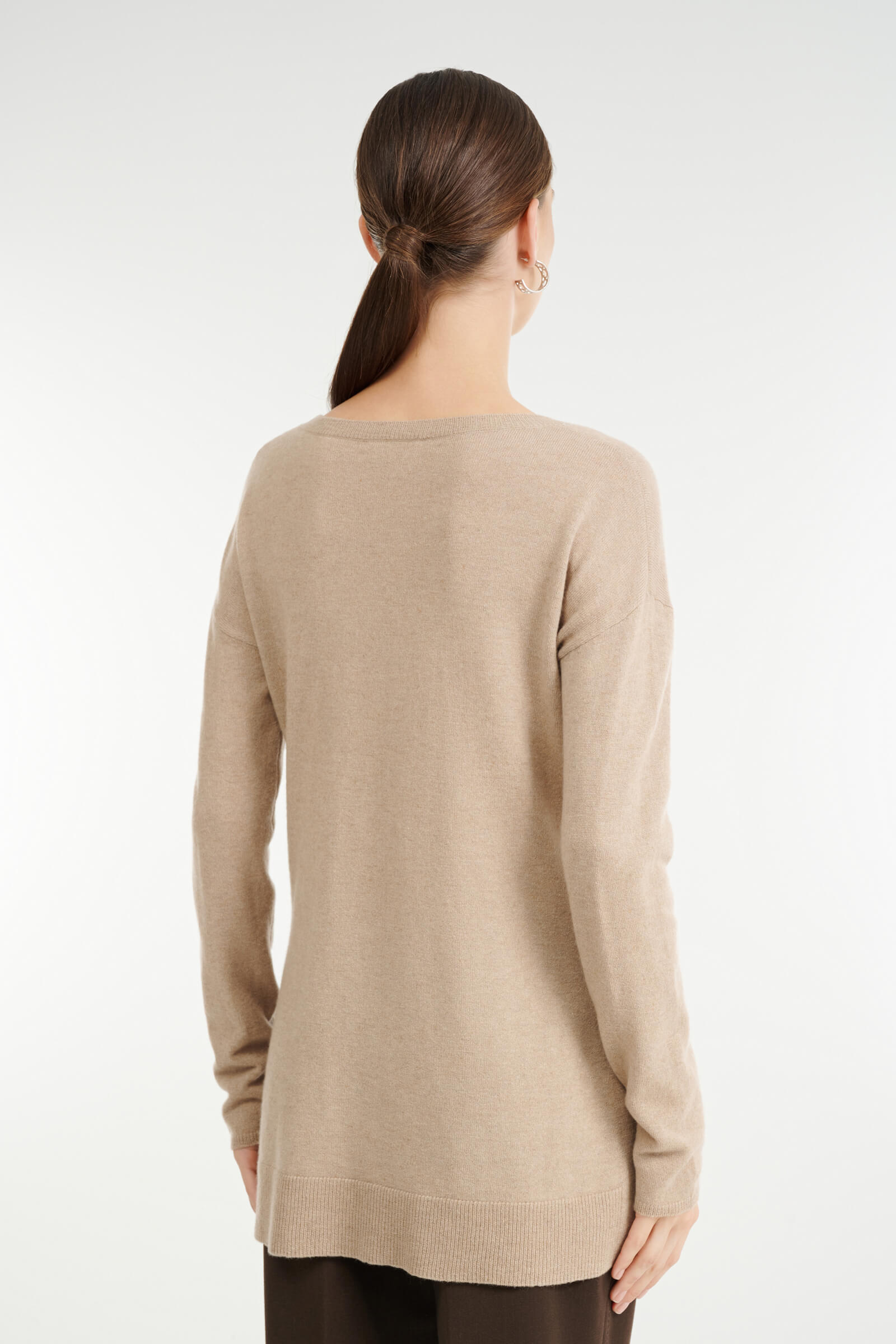 Удлиненный джемпер с боковыми разрезами Бренд Rocco Ragni