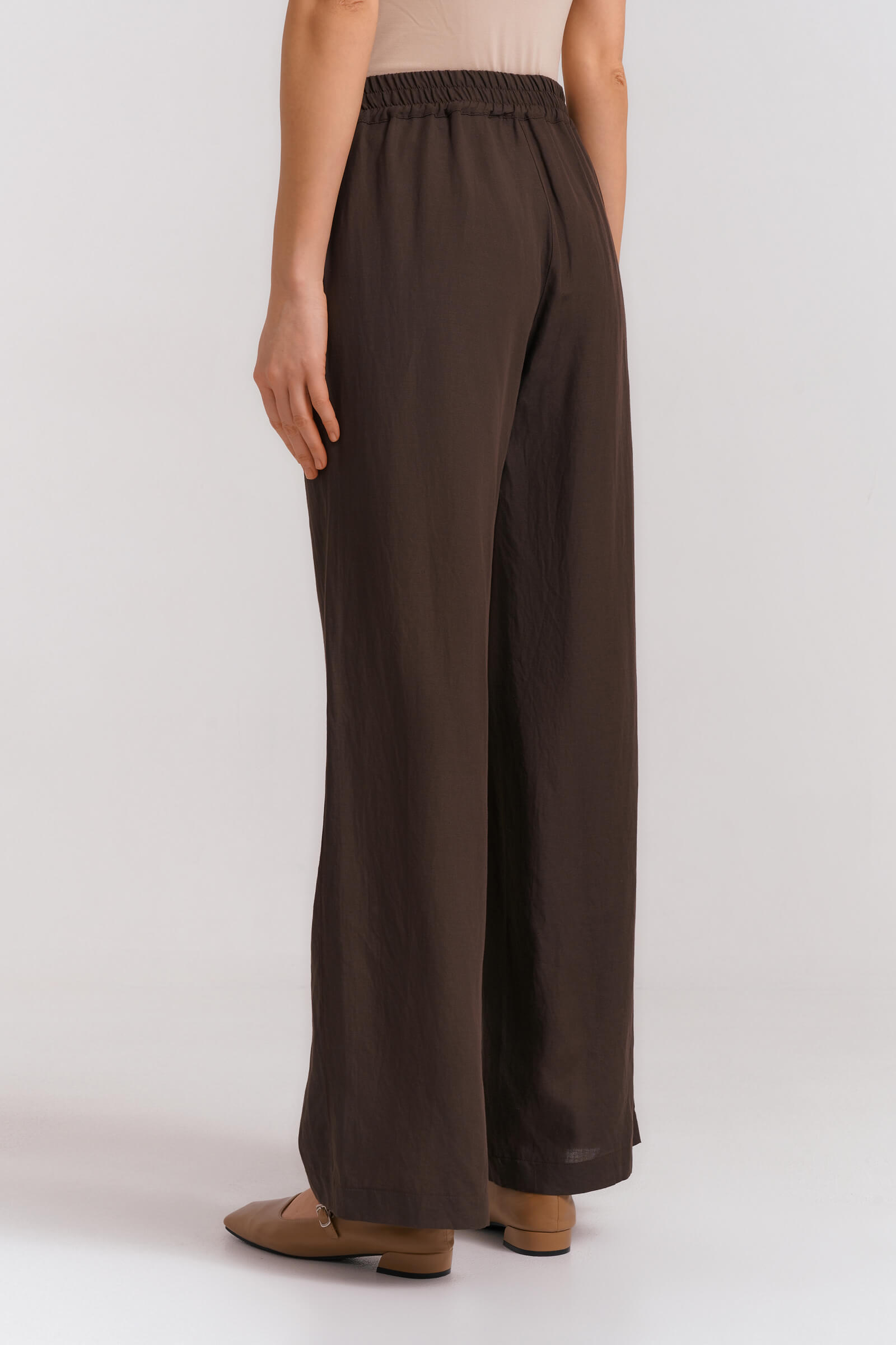 Брюки на резинке из льна Бренд Diana Gallesi