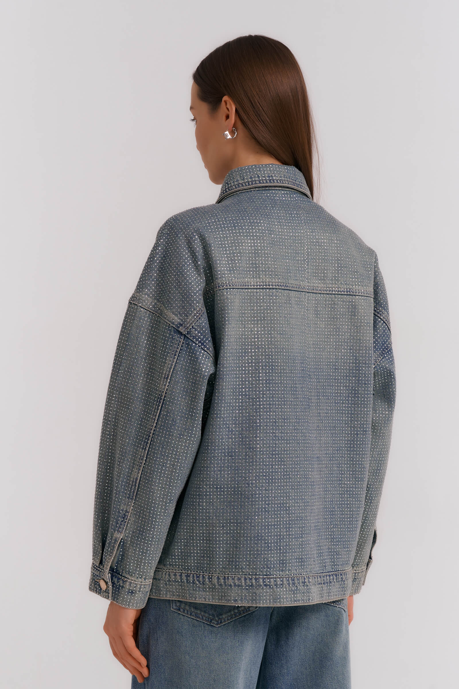 Куртка из денима со стразами Бренд Diana Gallesi