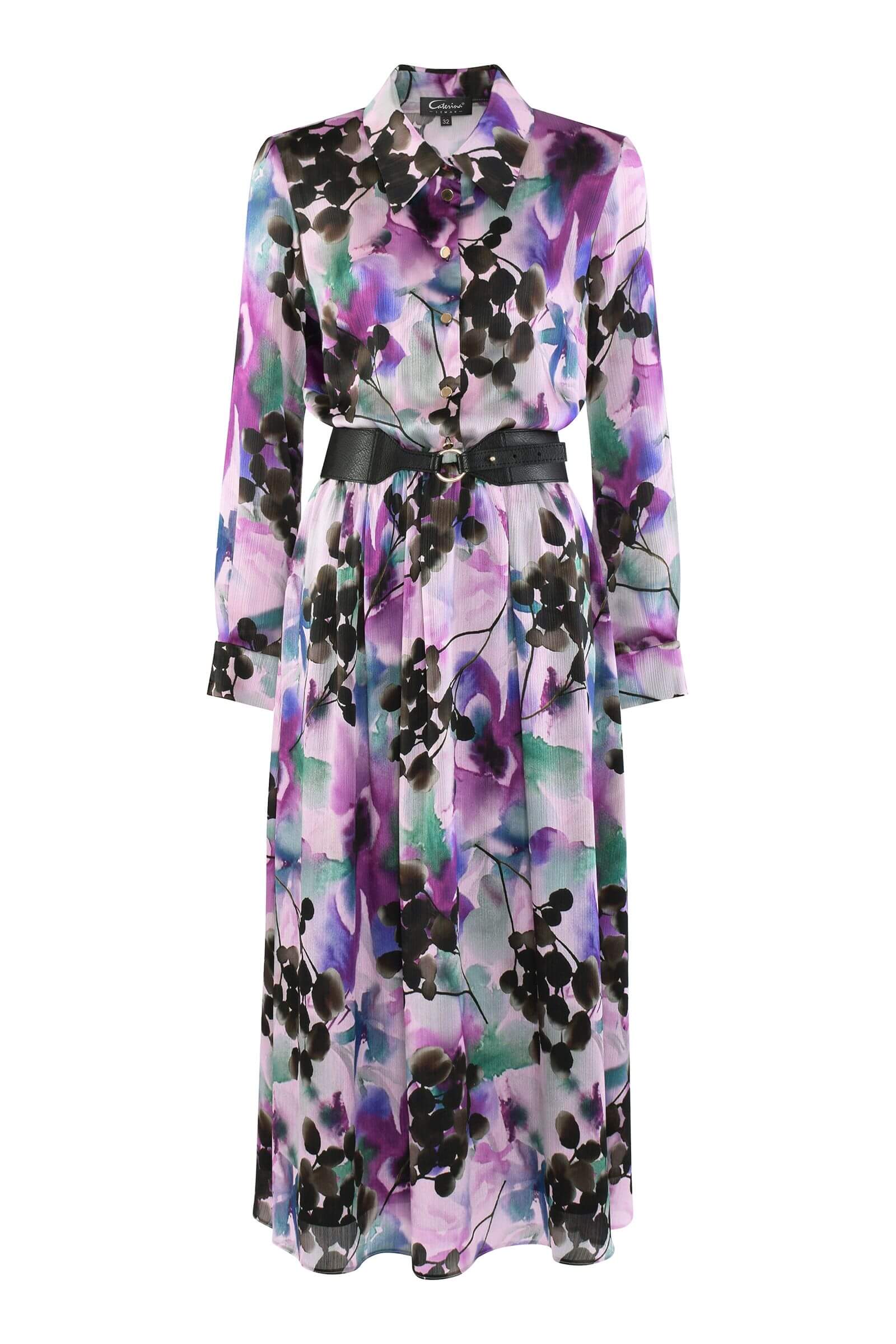 Платье с флористичным принтом Бренд Caterina Leman