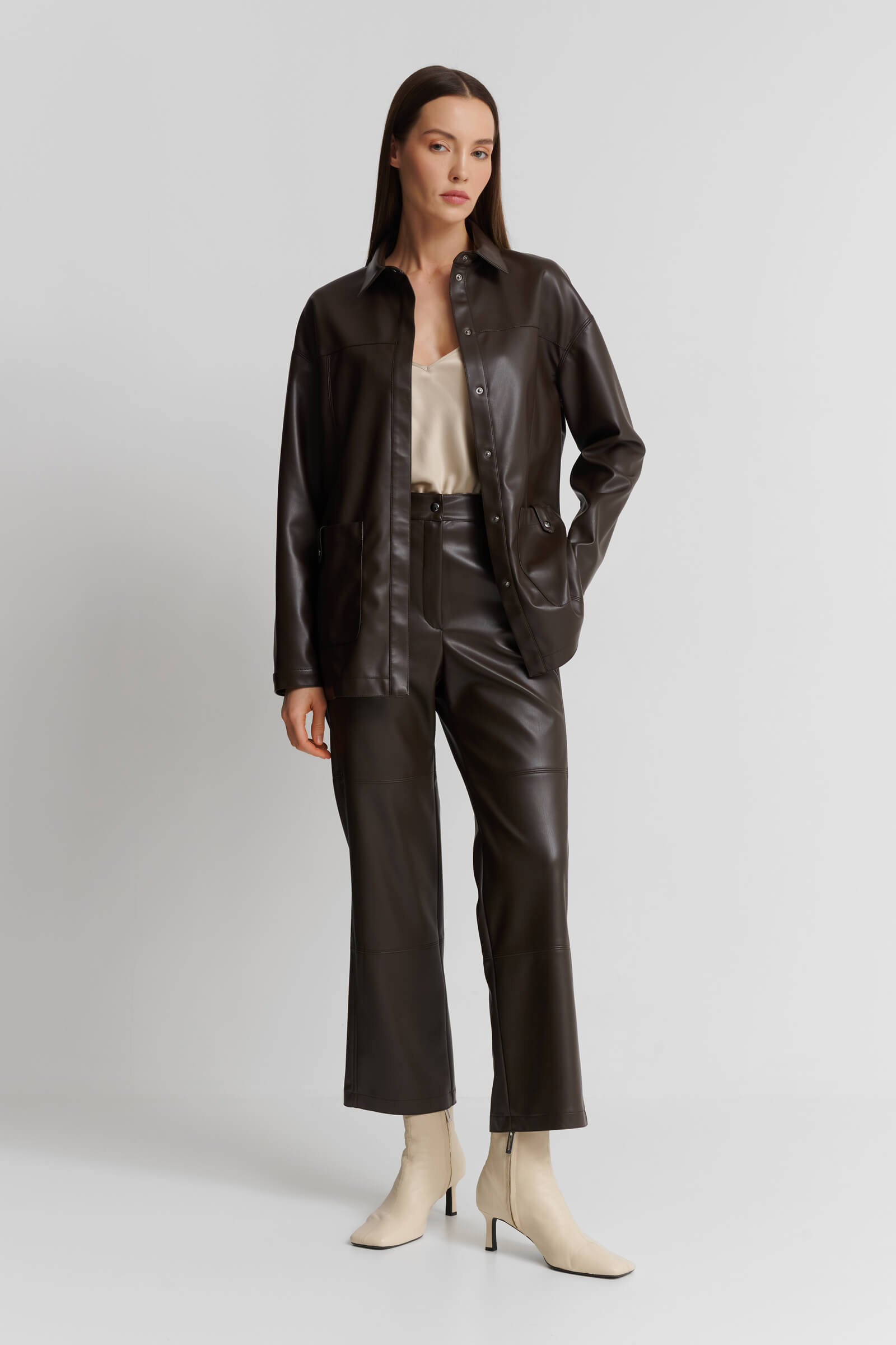 Рубашка из экокожи Бренд Max Mara