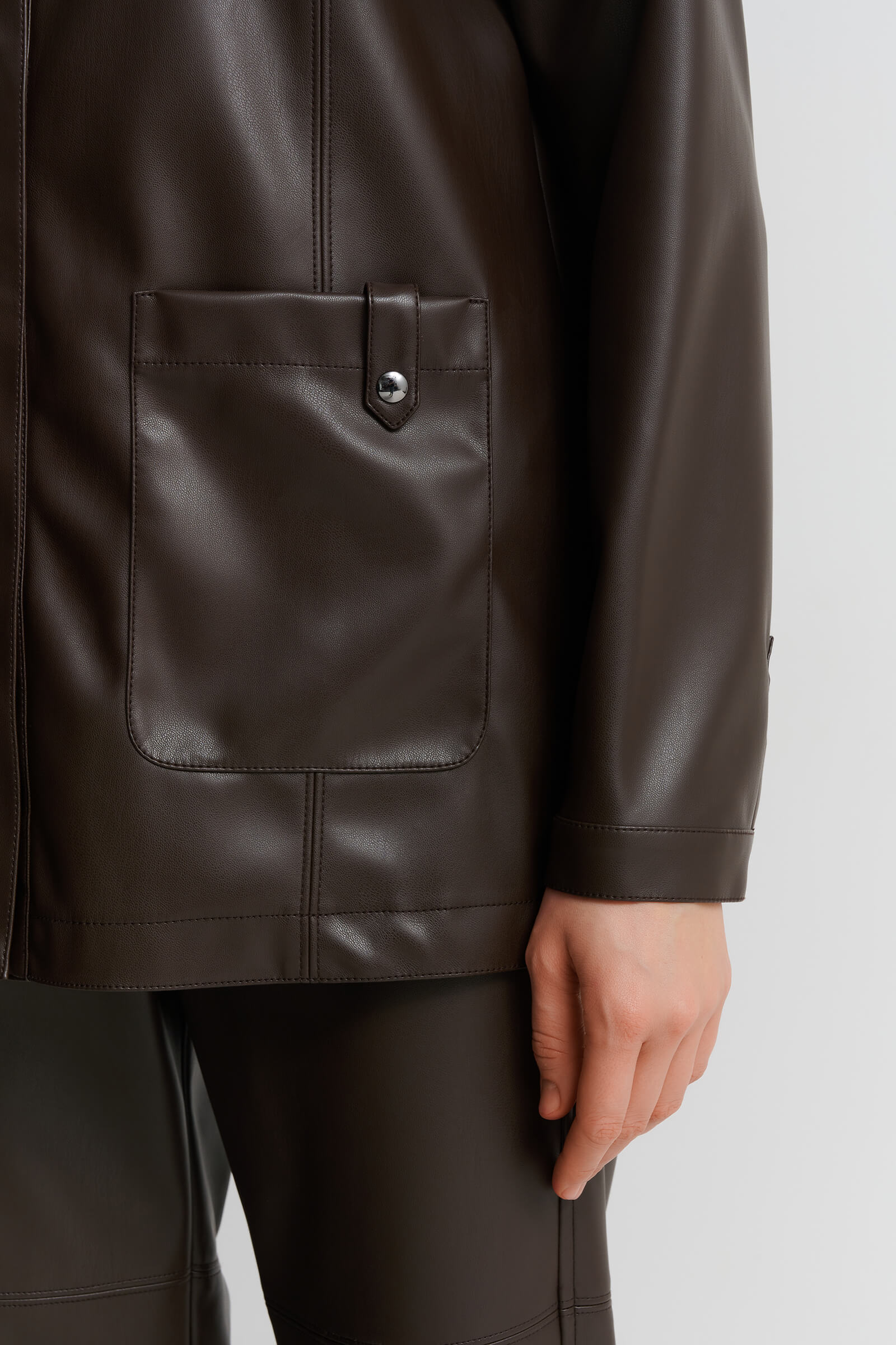 Рубашка из экокожи Бренд Max Mara