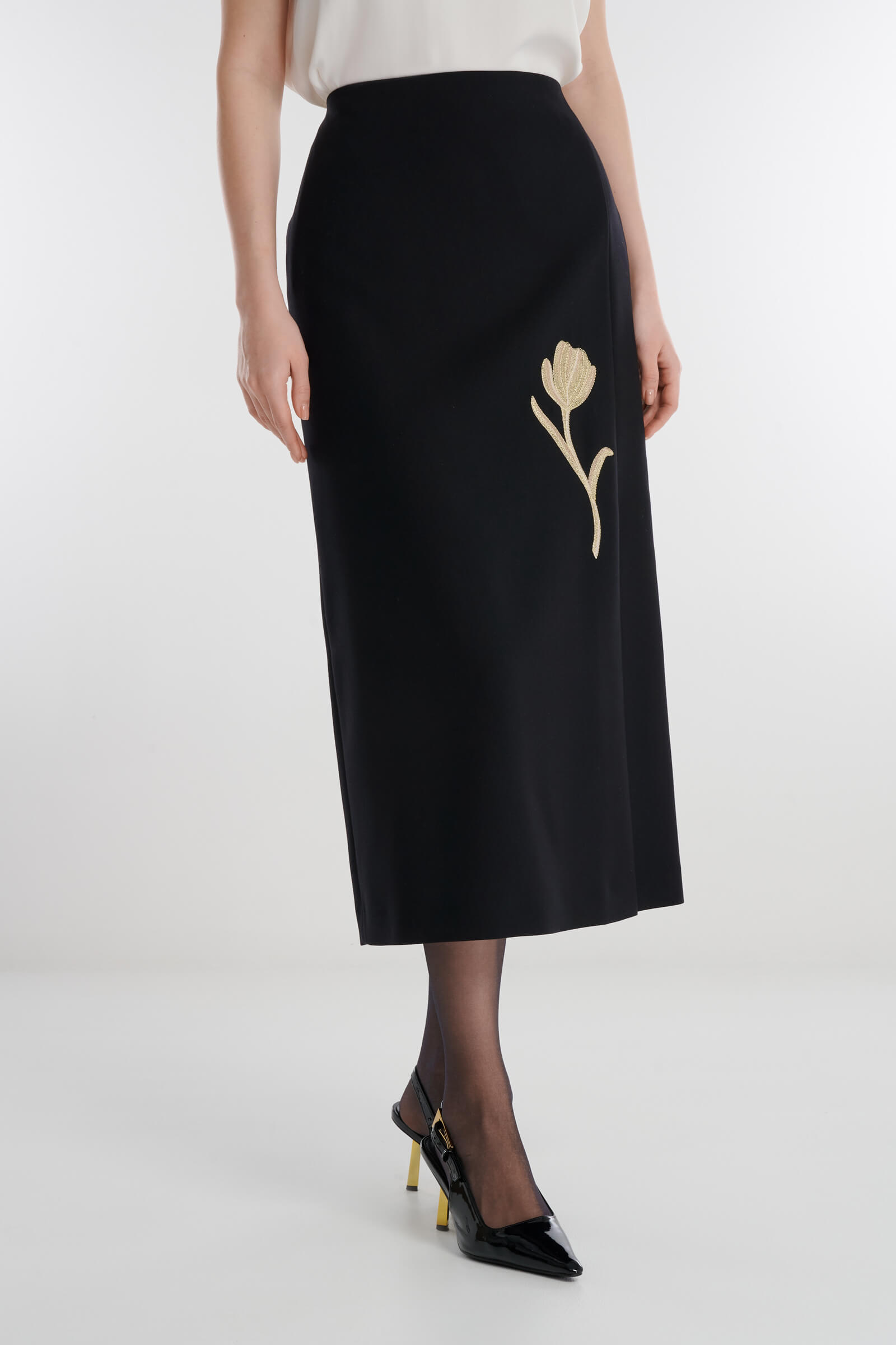 Юбка-карандаш с вышивкой Бренд Caterina Leman