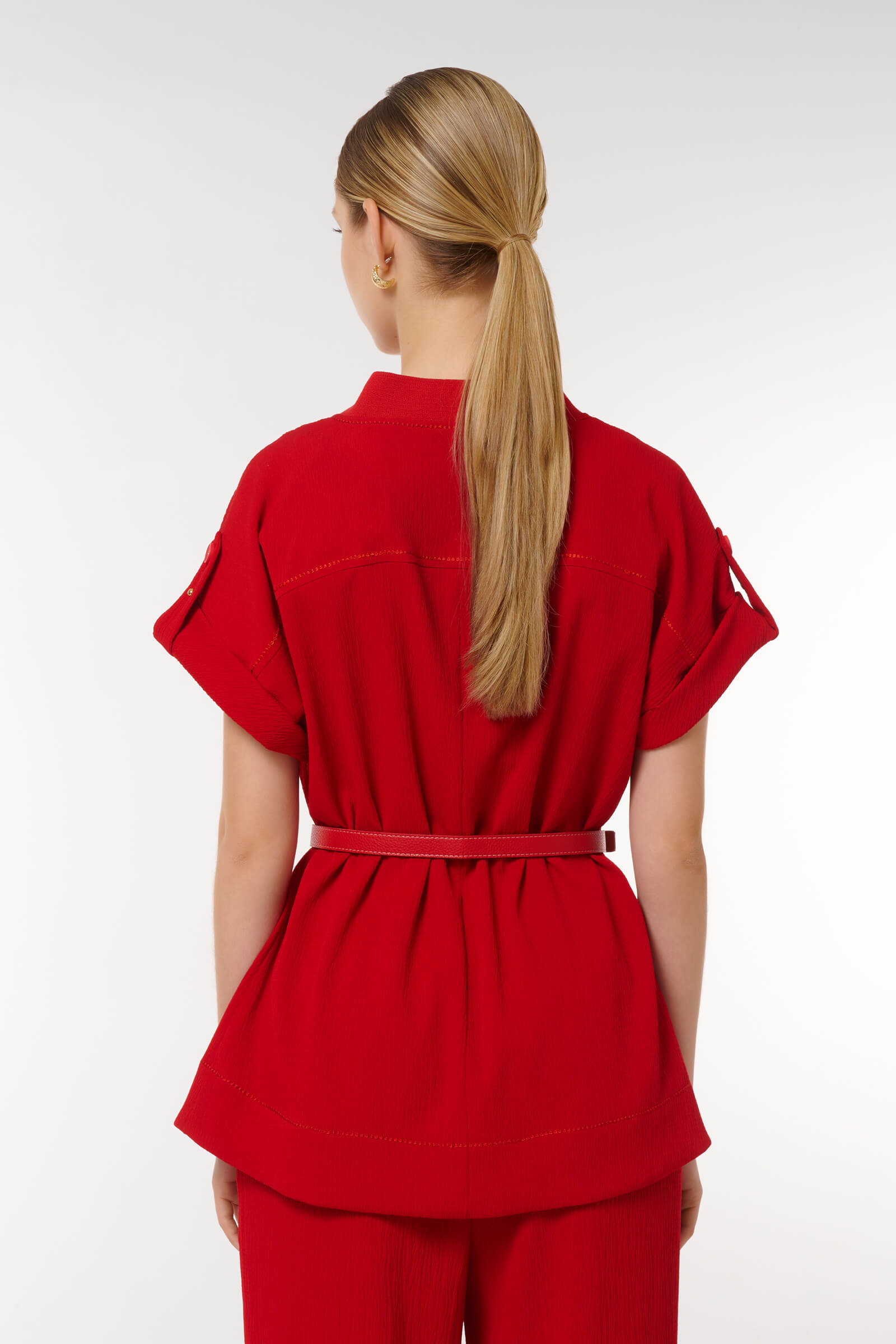 Блузка с ремнем Бренд Caterina Leman