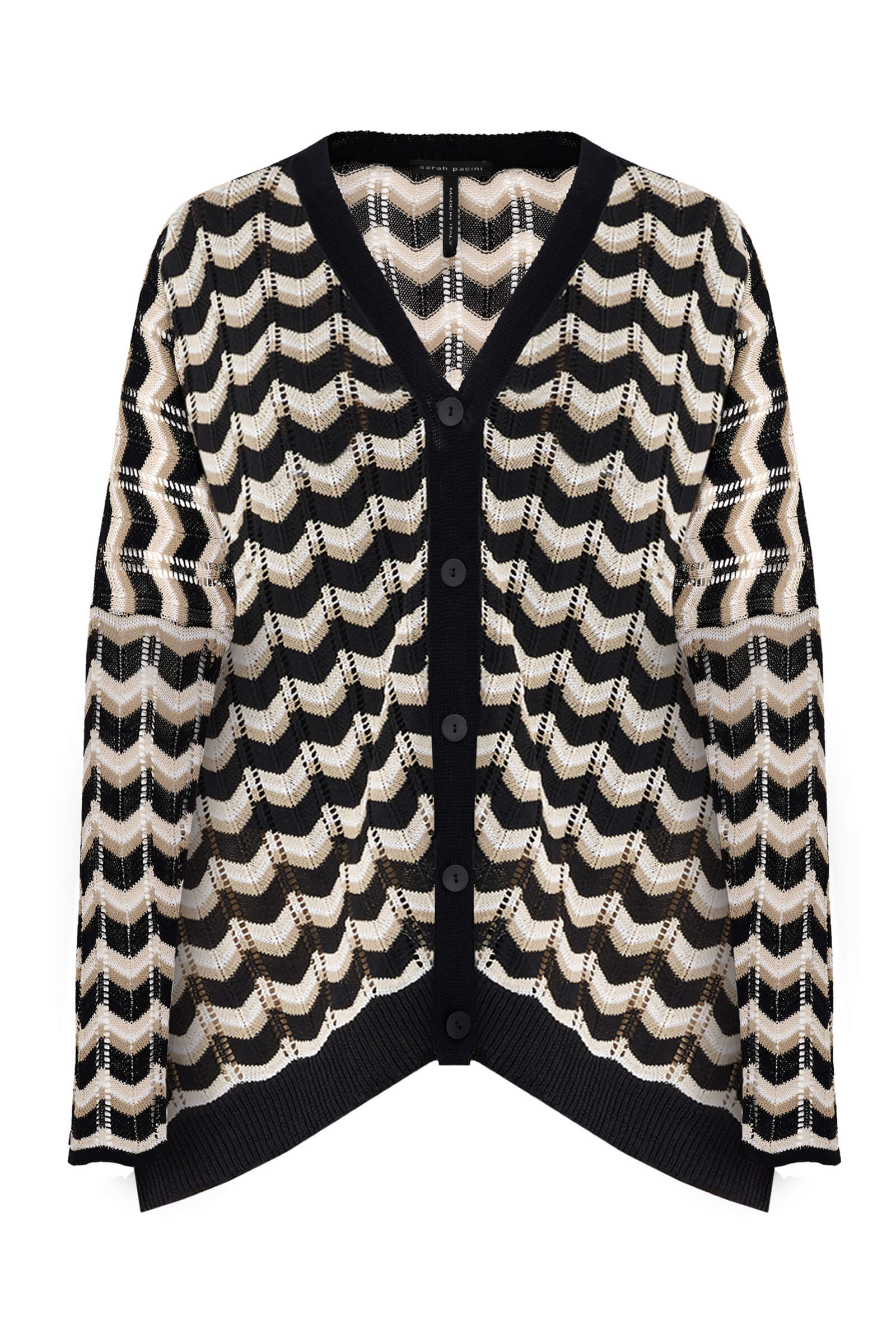 Удлиненный кардиган на пуговицах Бренд Sarah Pacini