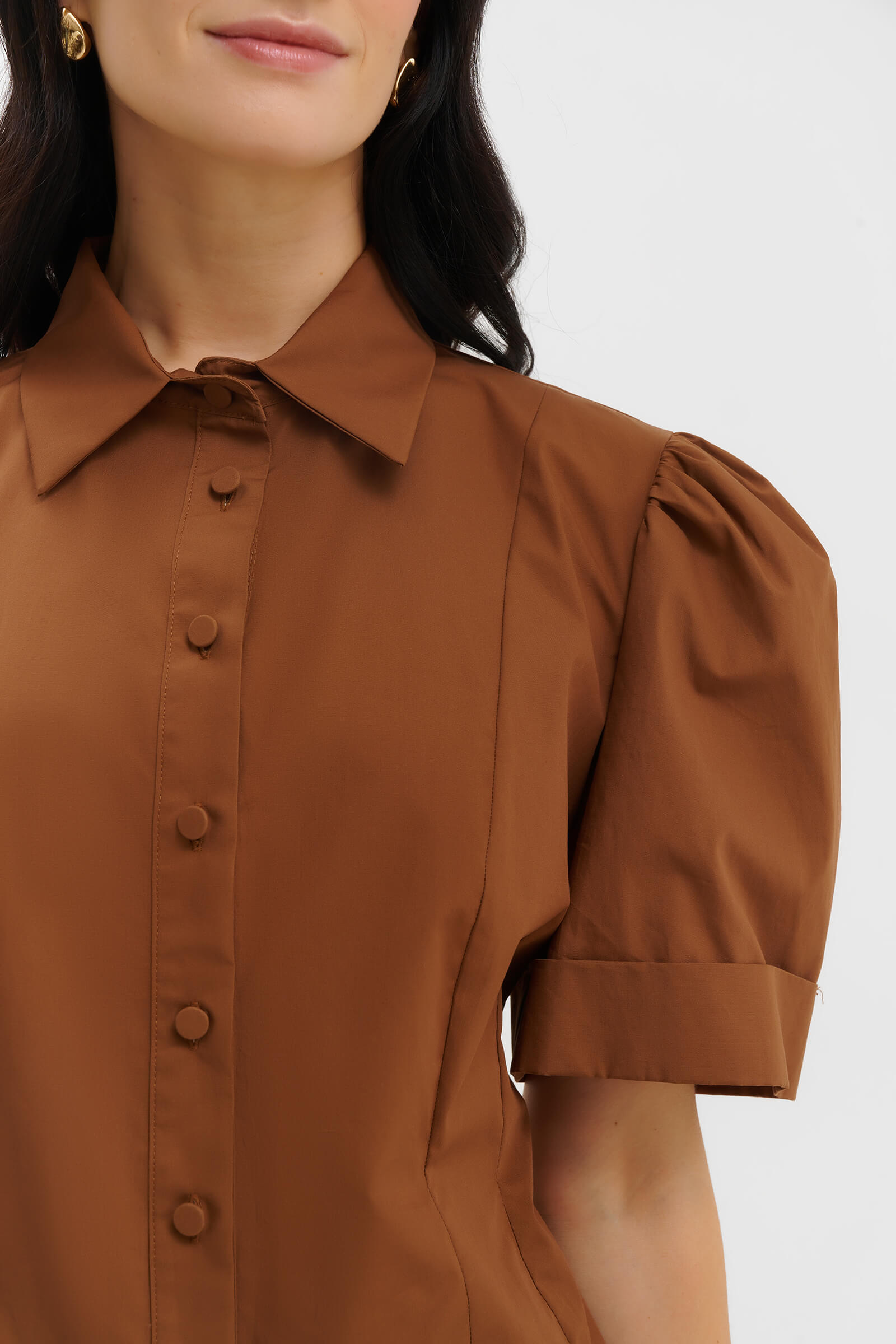 Блузка из хлопка на пуговицах Бренд Milva Mi