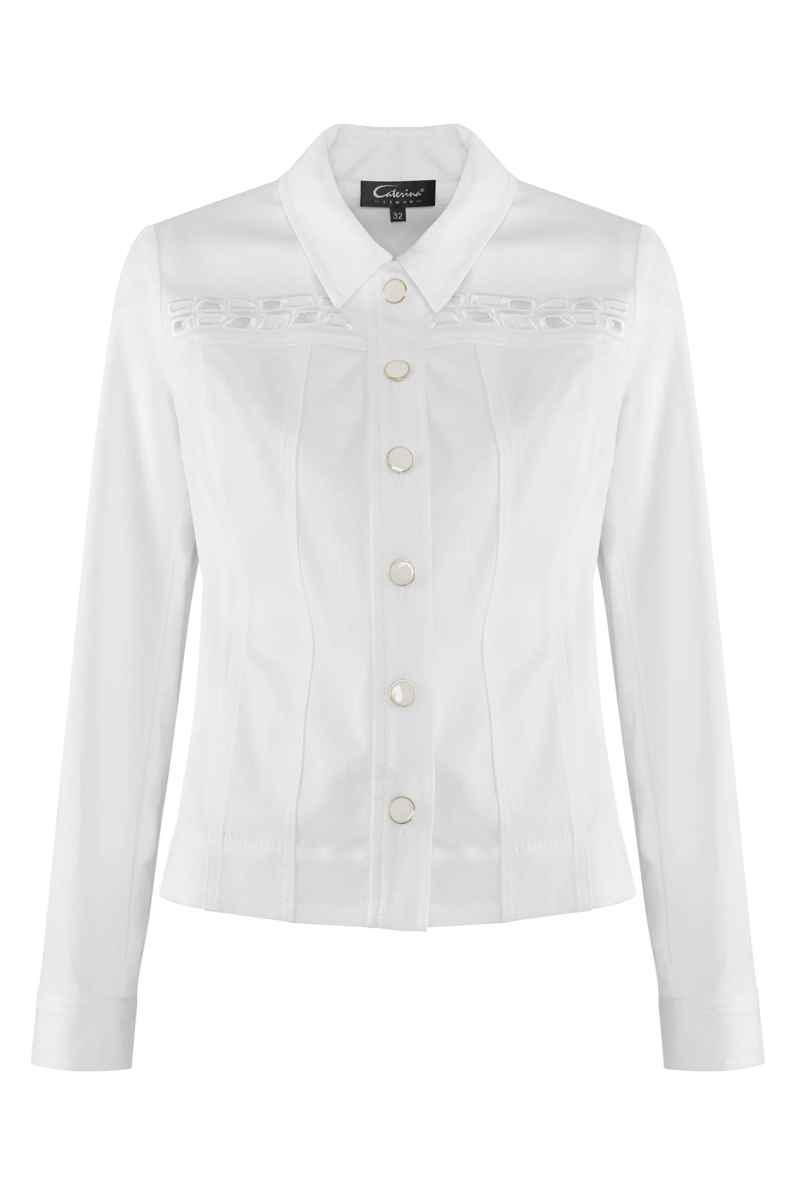 Укороченный жакет с вышивкой Бренд Caterina Leman