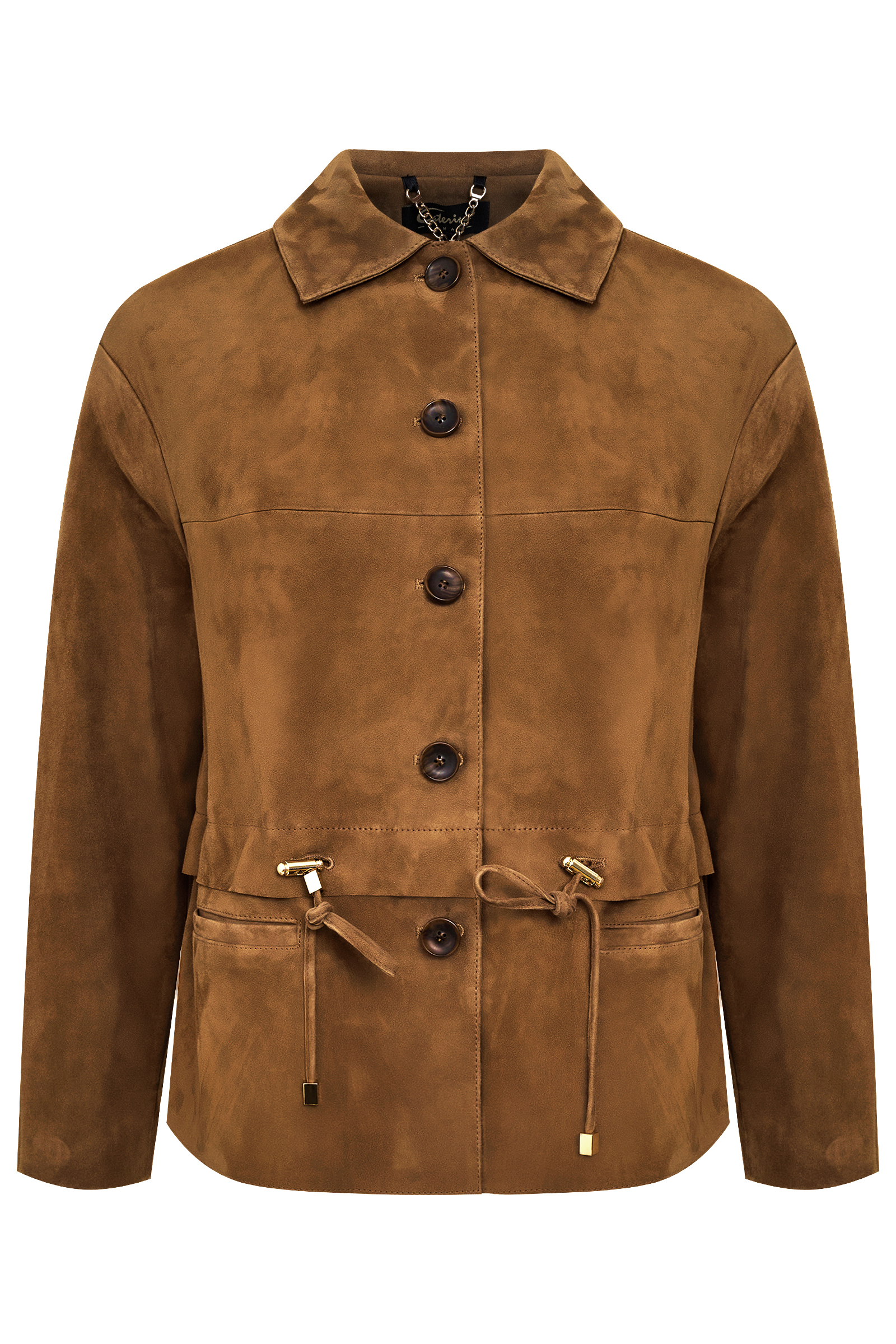 Удлиненная куртка из натуральной кожи Бренд Caterina Leman