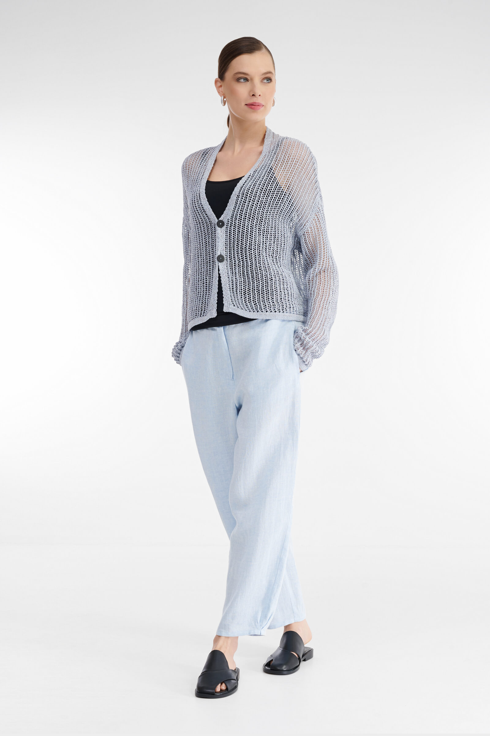 Тонкий вязаный кардиган Бренд Sarah Pacini