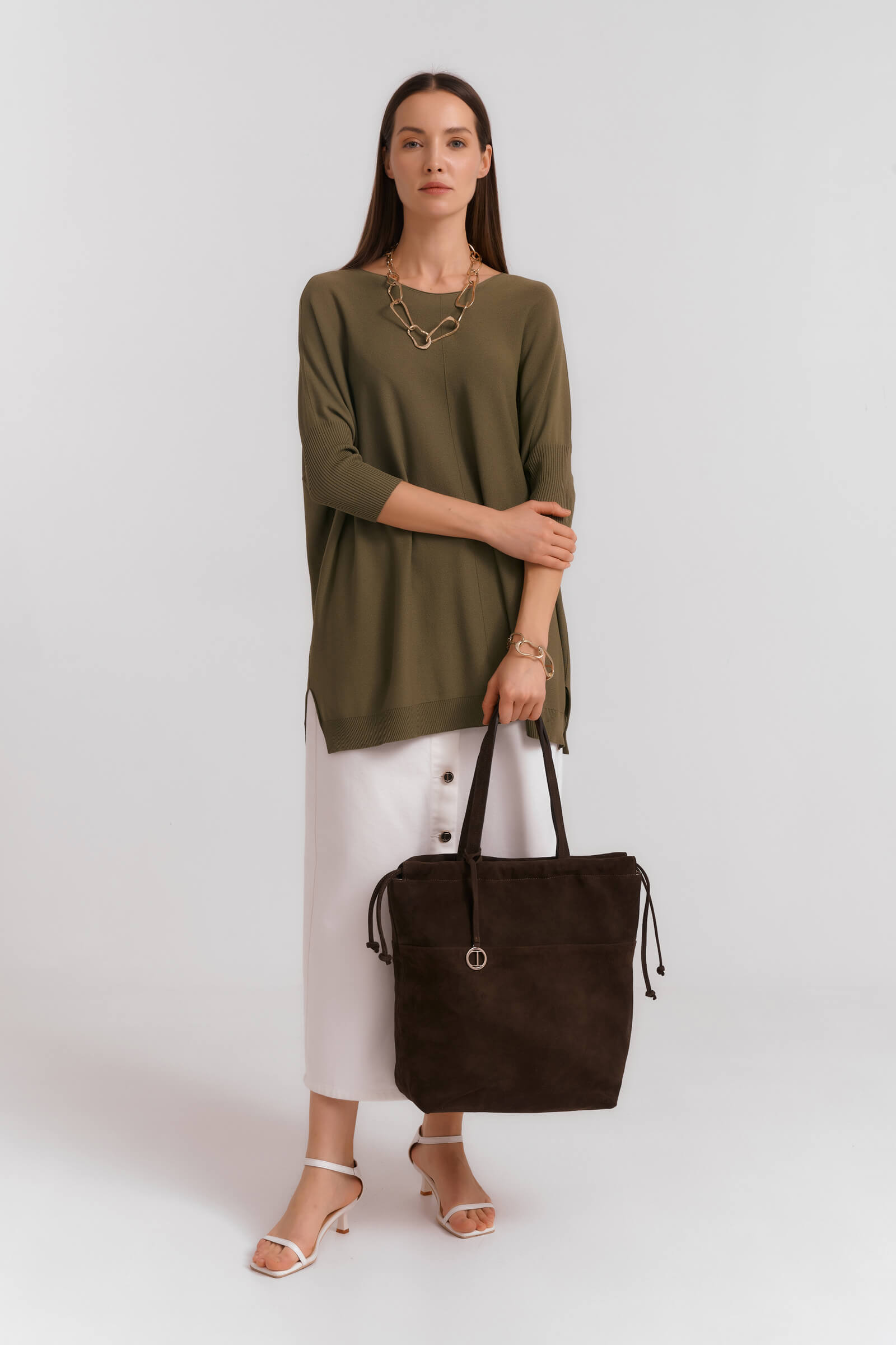 Замшевая сумка на плечо Бренд Diana Gallesi