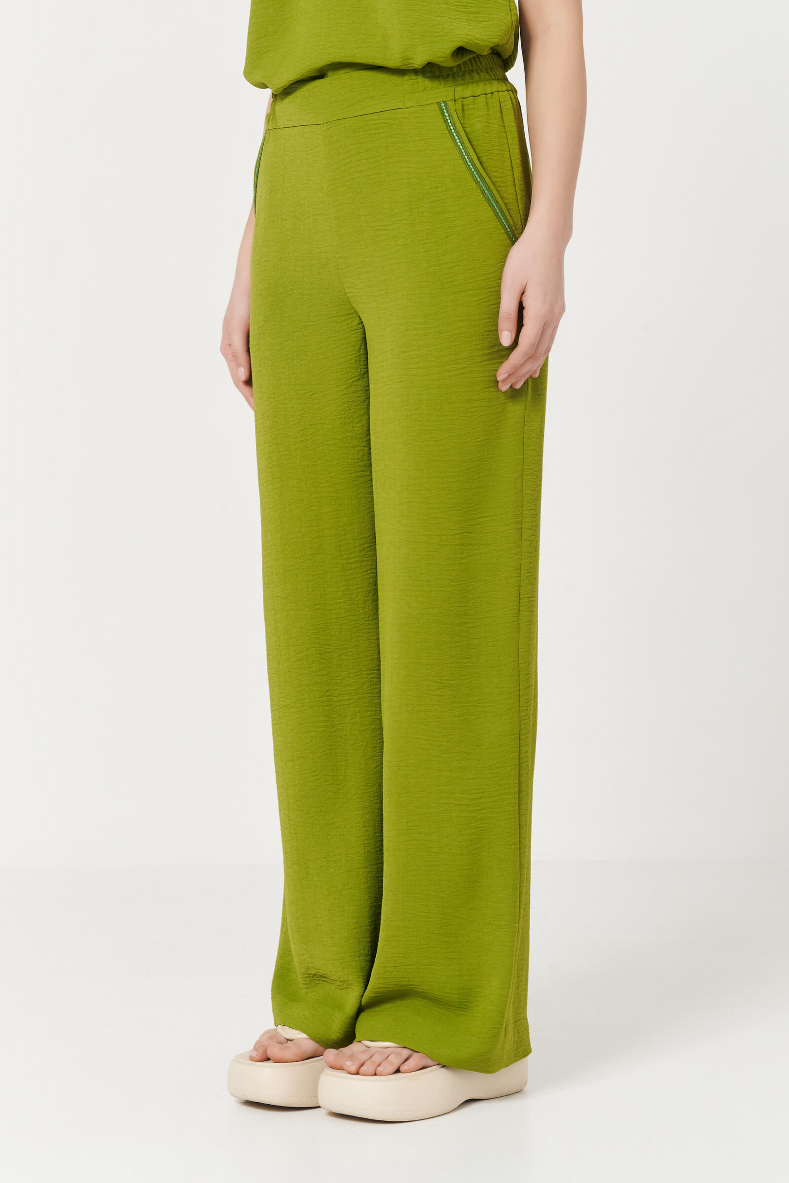 Широкие брюки из муслина Бренд Caterina Leman