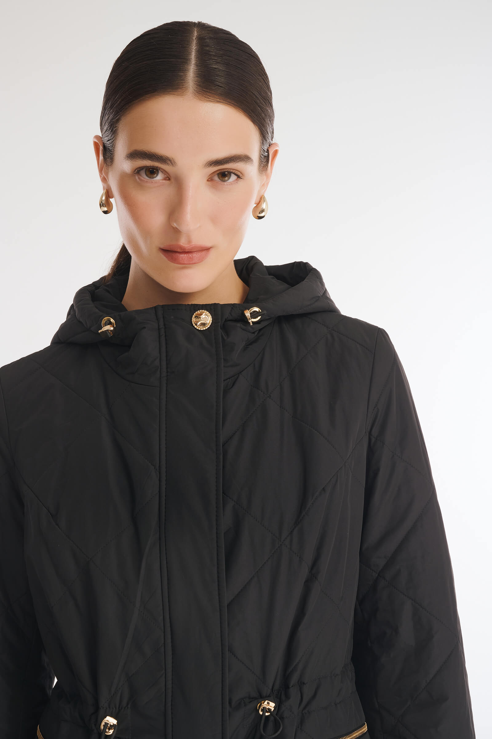 Стеганая куртка с кулиской на талии Бренд Caterina Leman