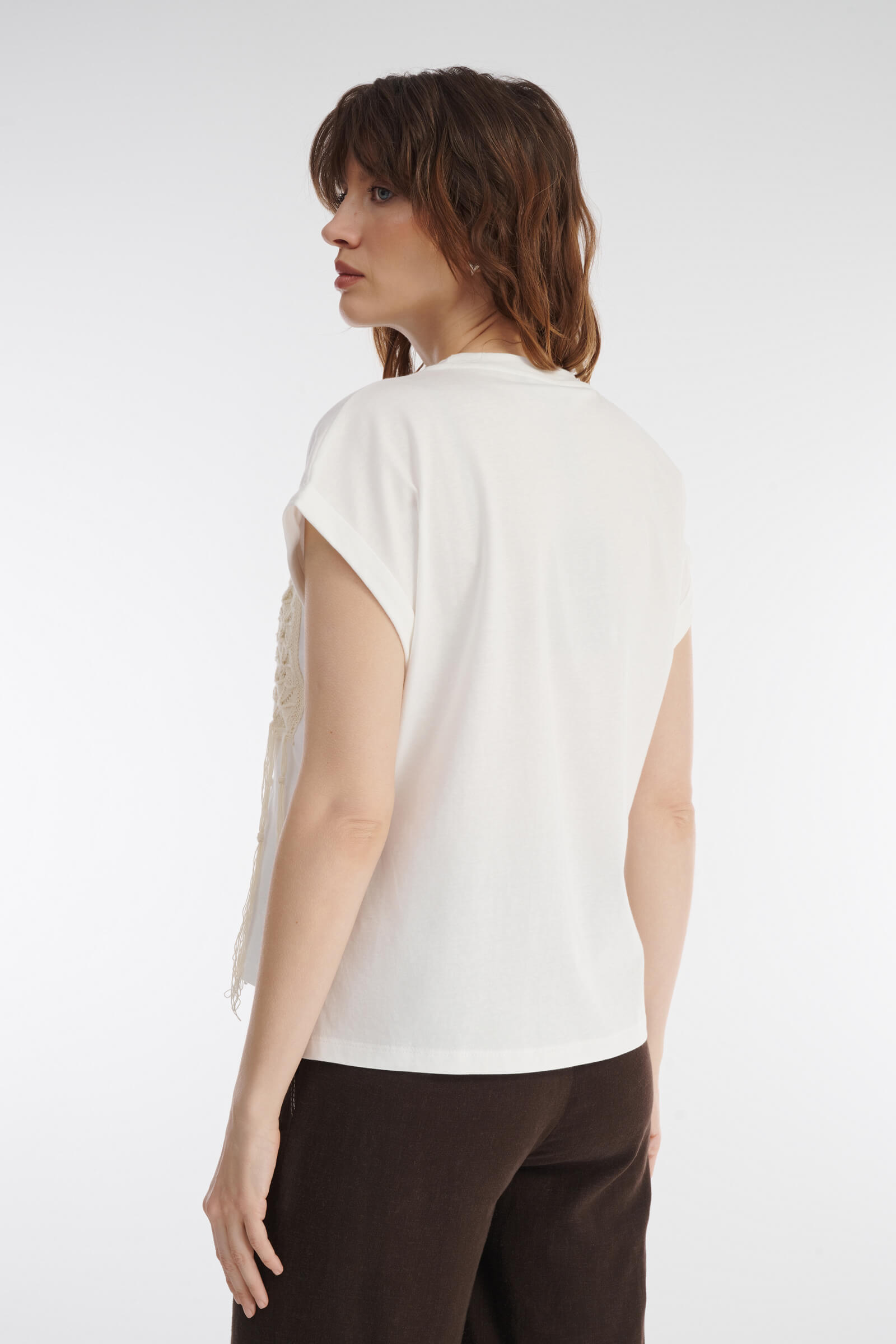 Футболка с декоративным карманом Бренд Caterina Leman