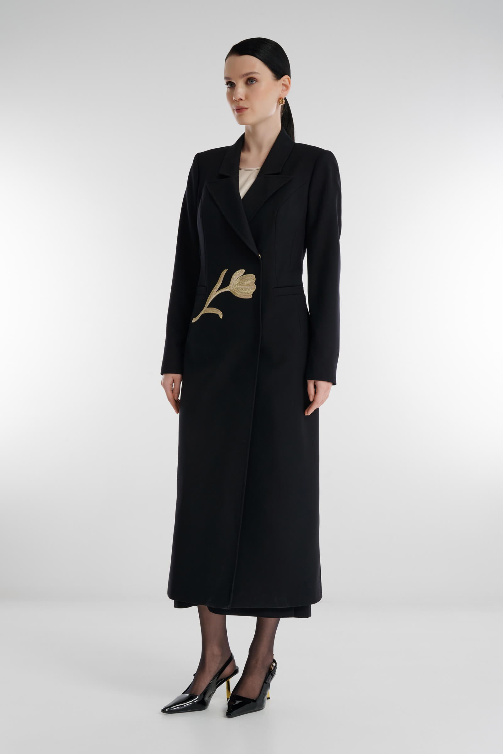 Пальто с вышивкой Бренд Caterina Leman