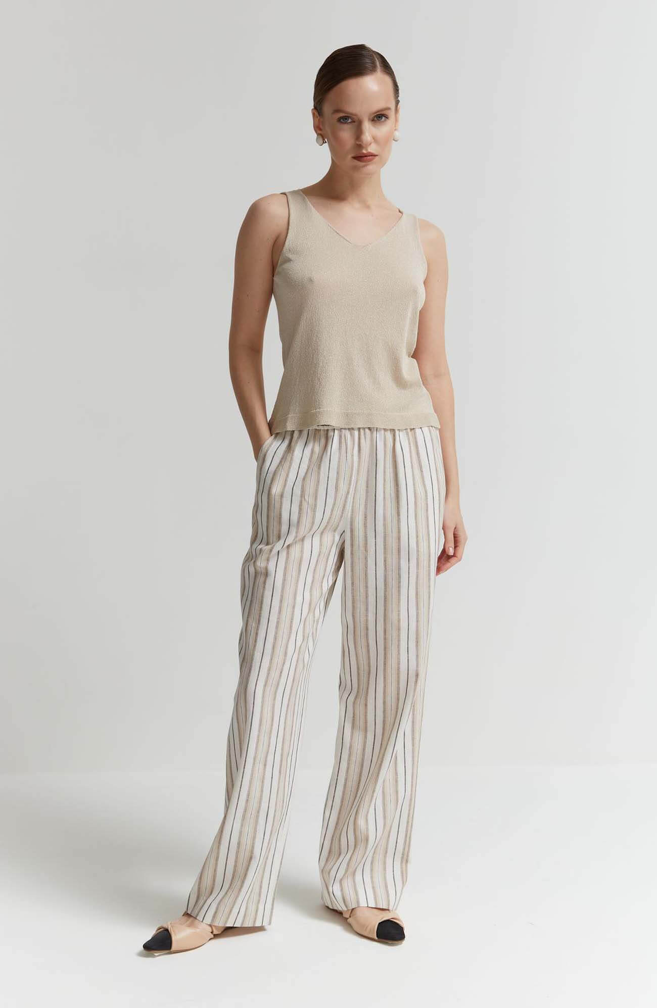 Трикотажный топ с V-образным вырезом Бренд Rocco Ragni