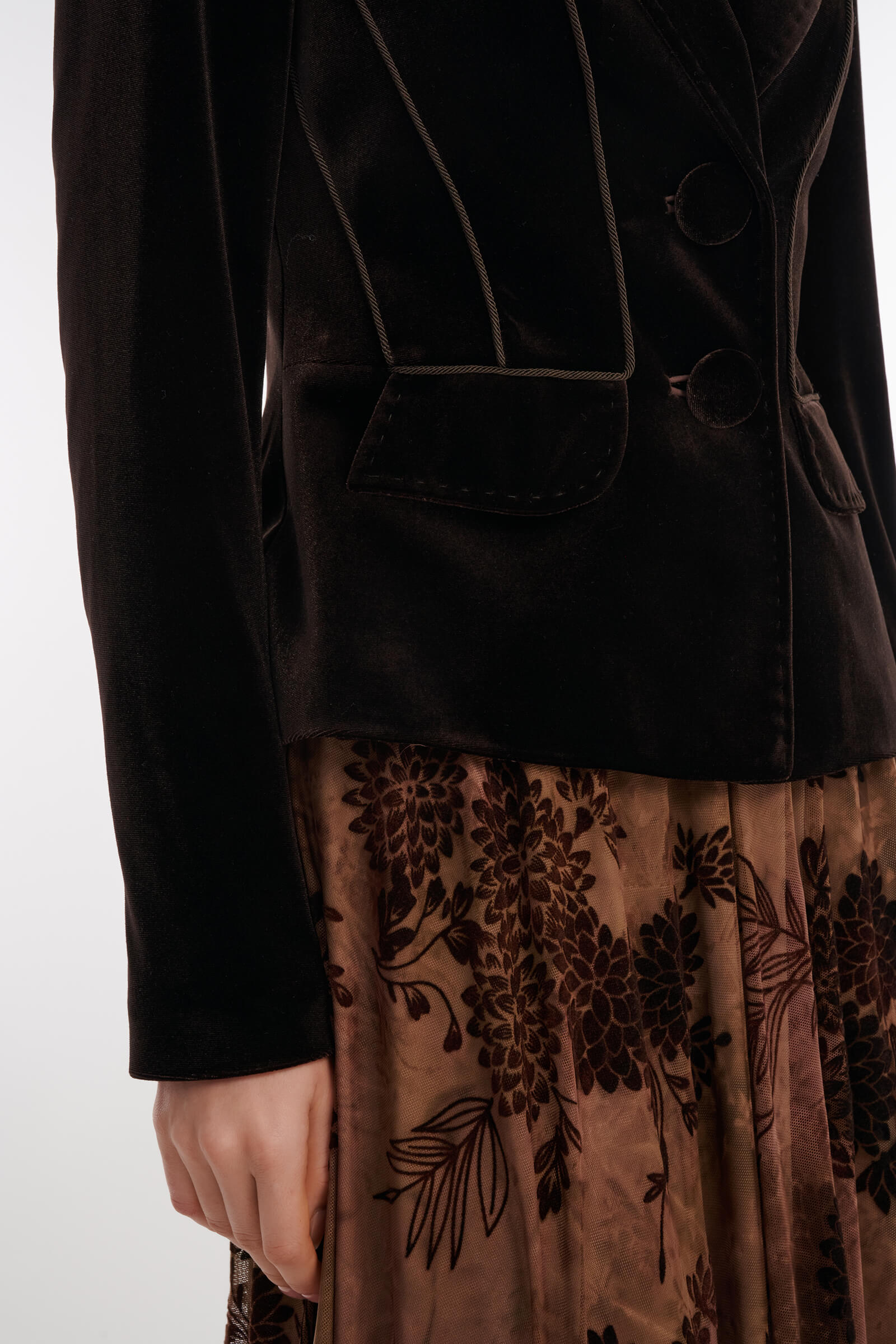 Бархатный жакет с английским воротником Бренд Caterina Leman