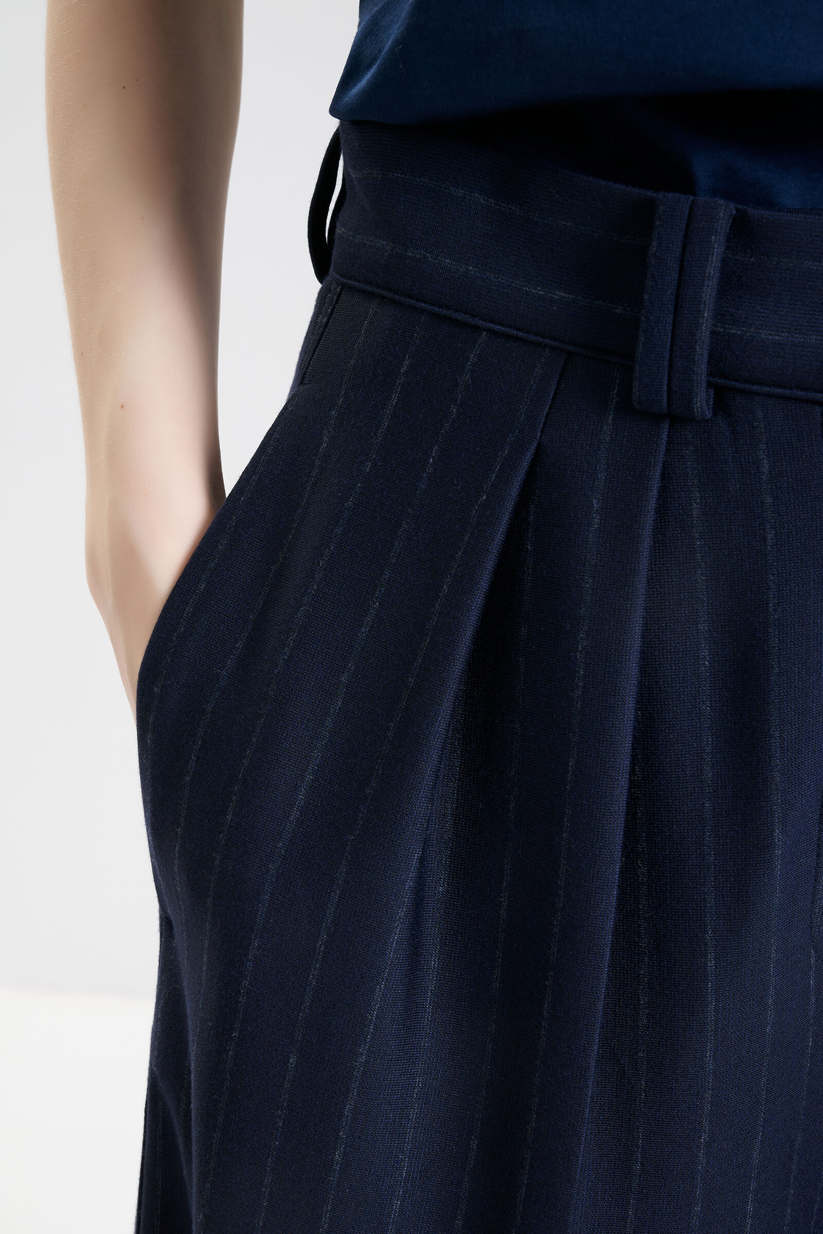 Брюки-палаццо в полоску Бренд MM