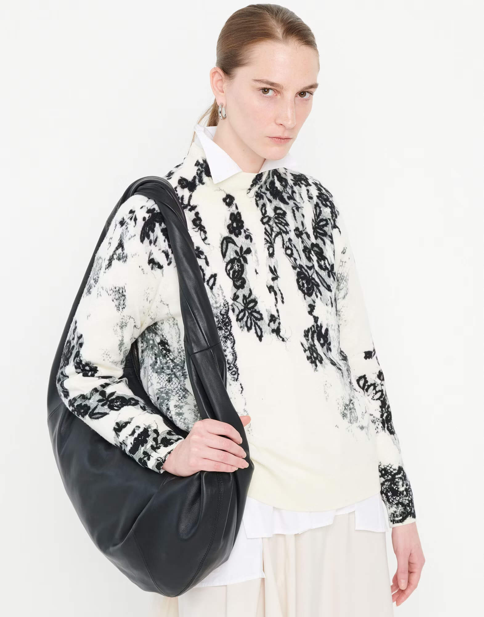 Джемпер с цветочным принтом Бренд High