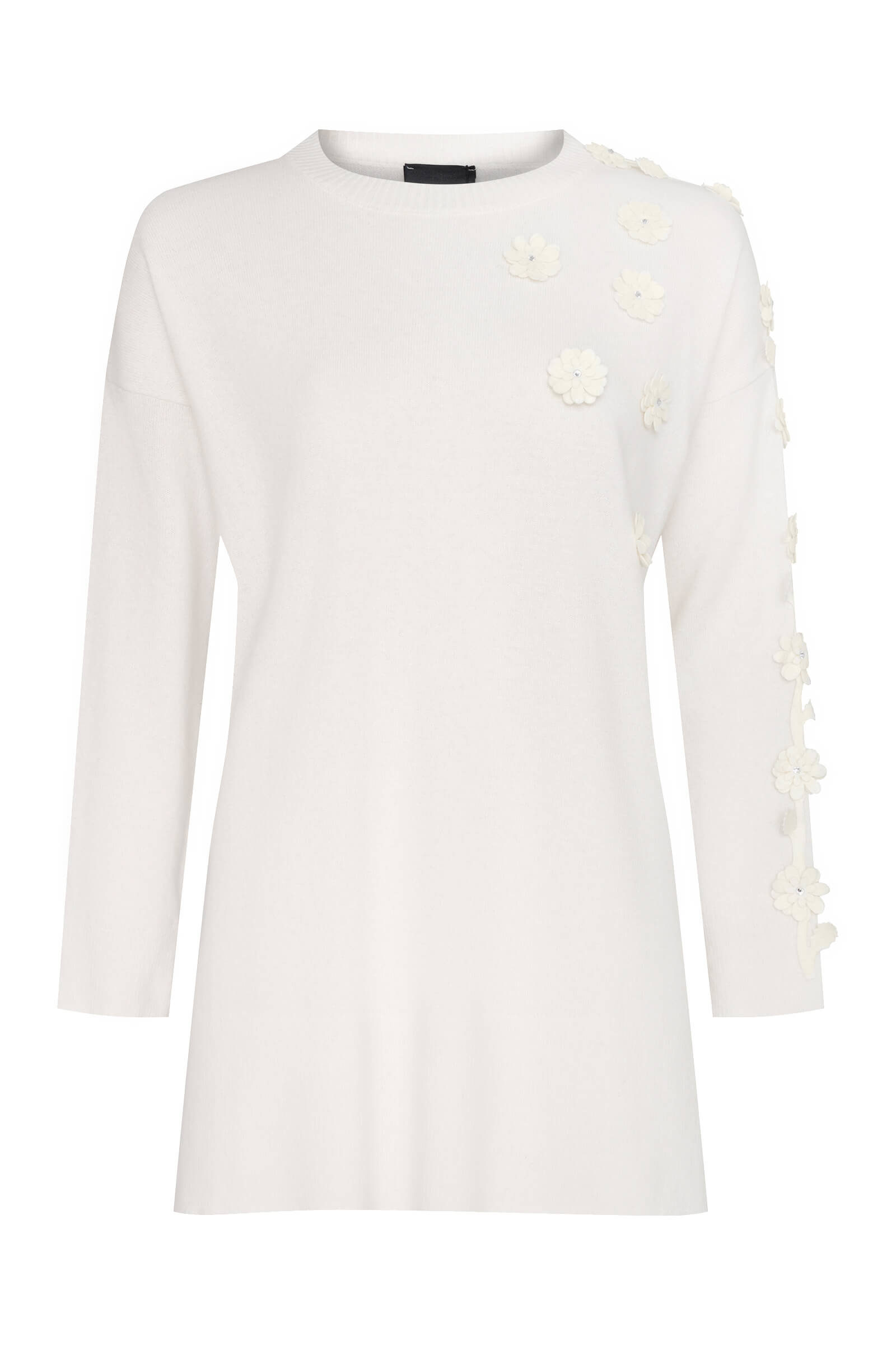 Джемпер с объемным цветочным декором Бренд Daniela Drei