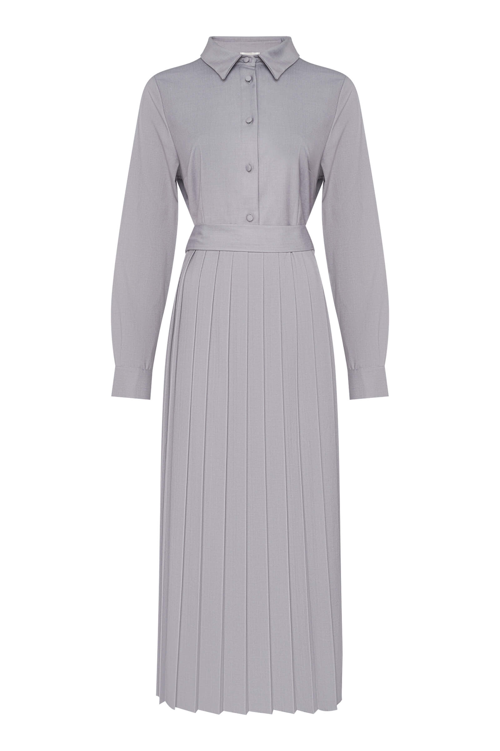 Платье-рубашка с плиссировкой Бренд Milva Mi