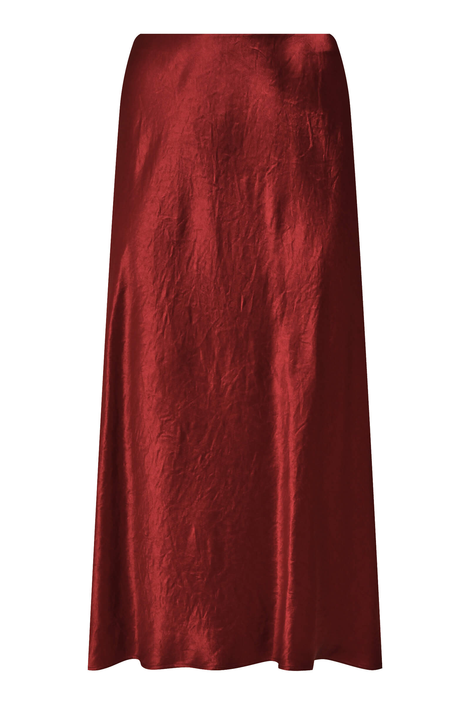 Атласная юбка с жатым эффектом Бренд MM