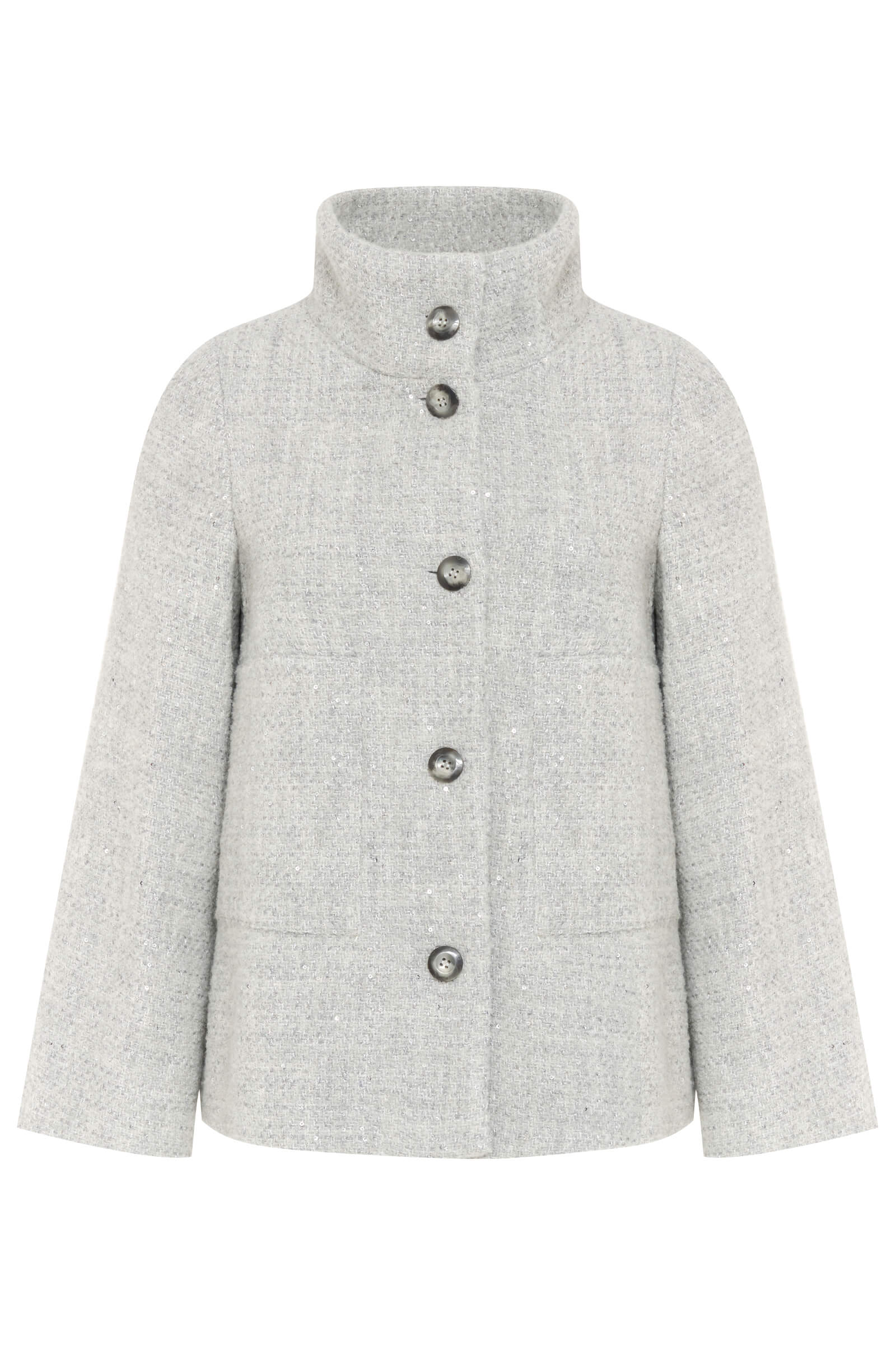 Короткое шерстяное пальто на пуговицах Бренд Diana Gallesi
