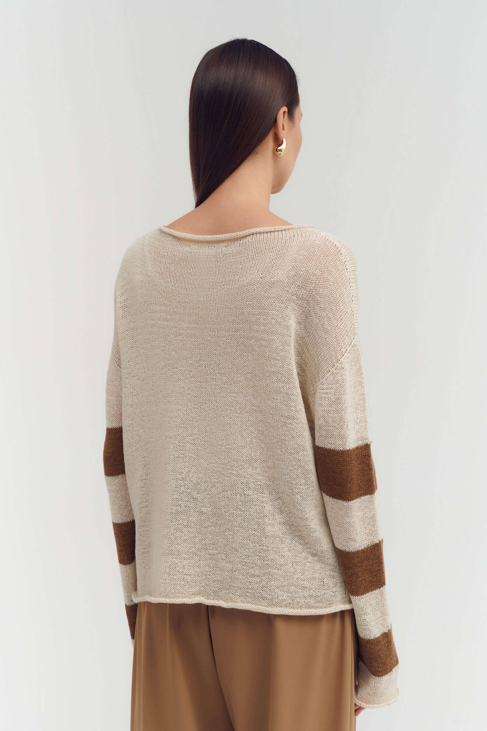 Джемпер из льна Бренд Sarah Pacini