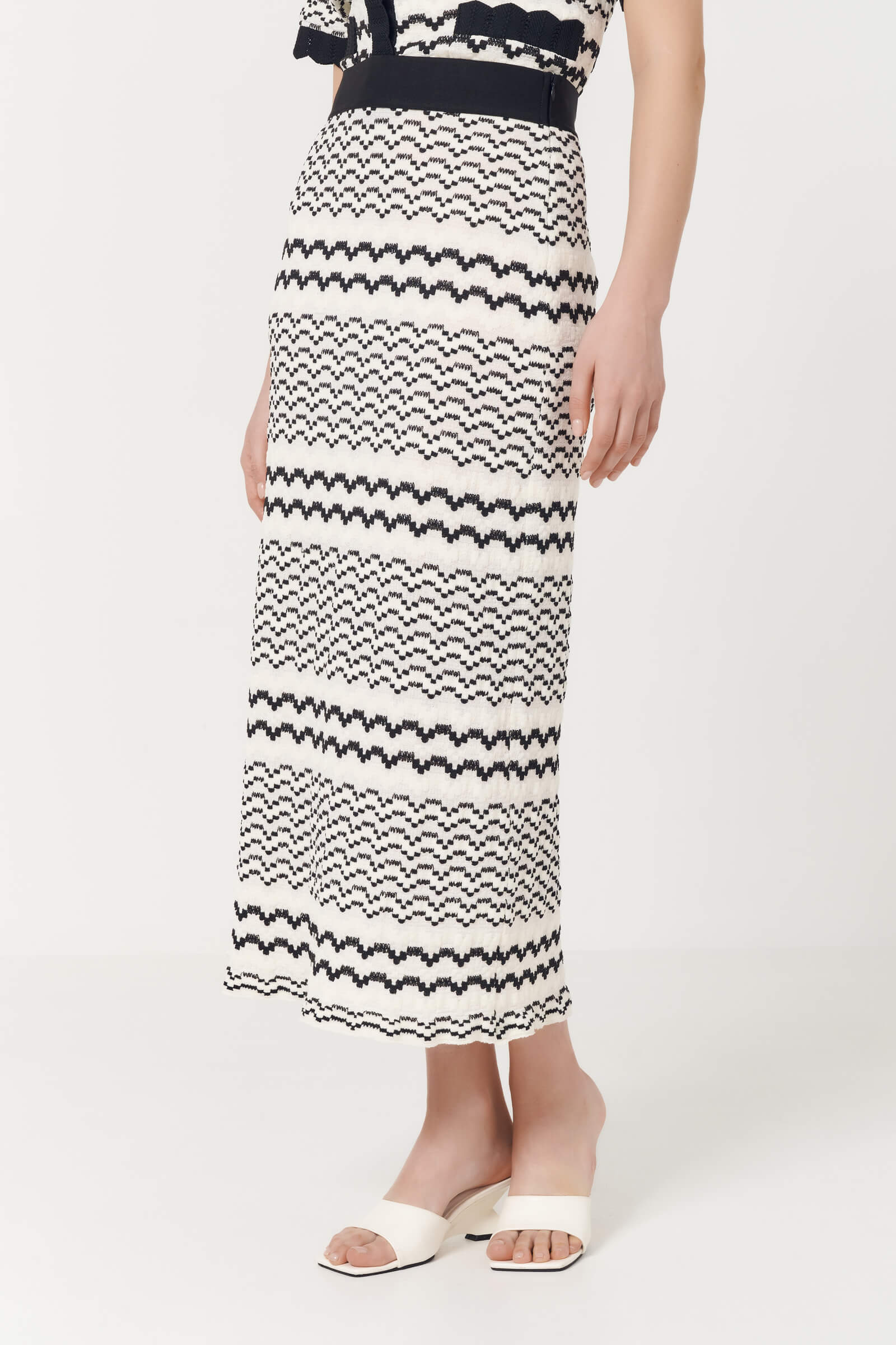 Трикотажная юбка с узором Бренд Caterina Leman