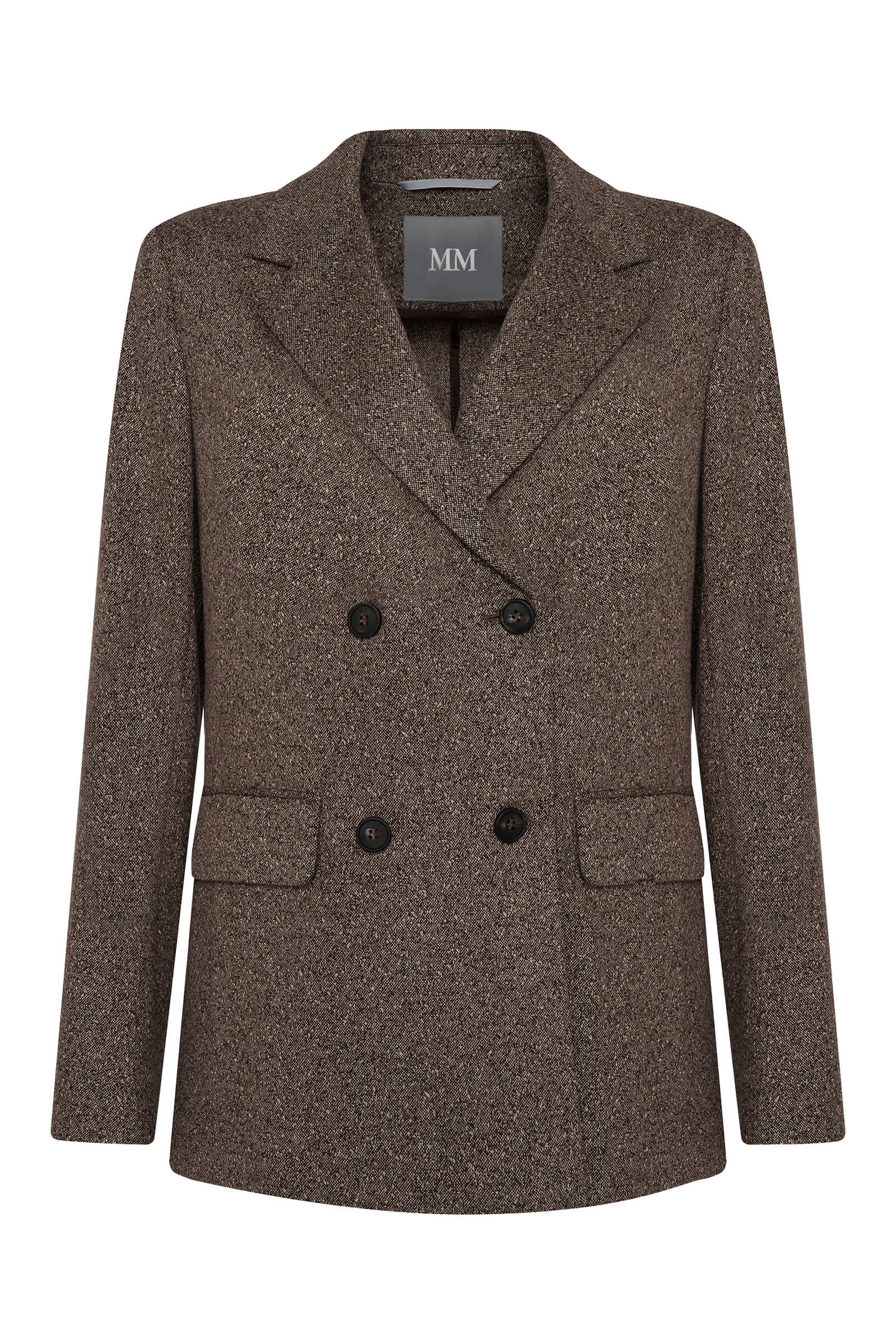 Двубортный пиджак из смесовой вискозы Бренд MM