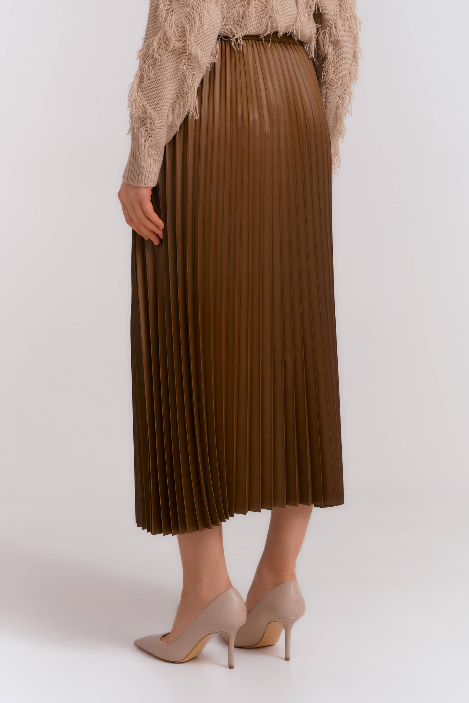 Плиссированная юбка миди Бренд Diana Gallesi