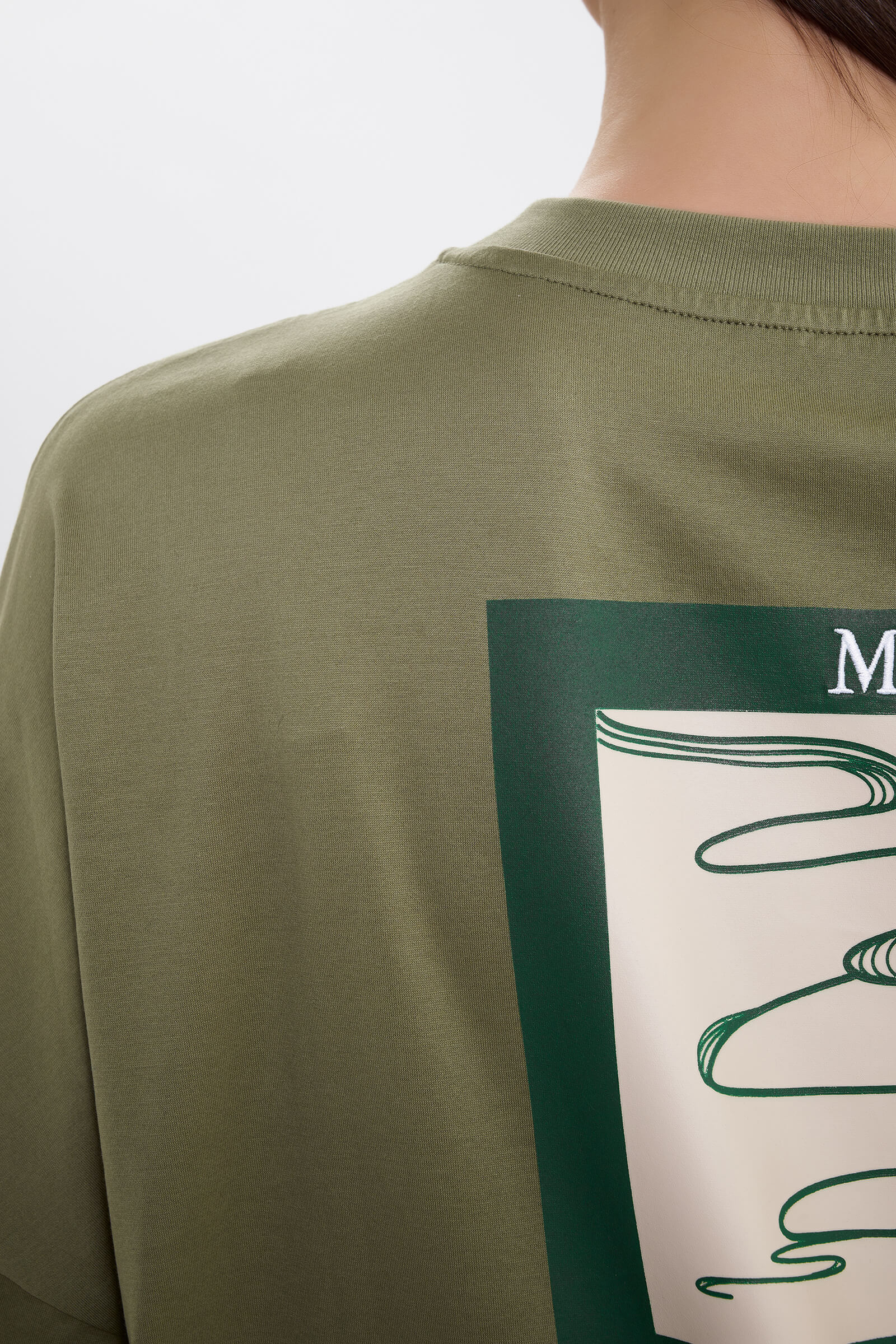 Свободная футболка из 100% хлопка Бренд MM