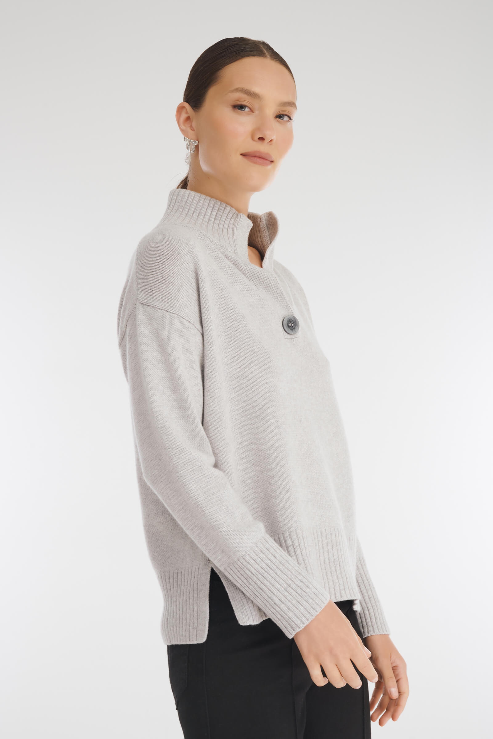 Свитер из шерсти мериноса, кашемира и шелка Бренд Caterina Leman