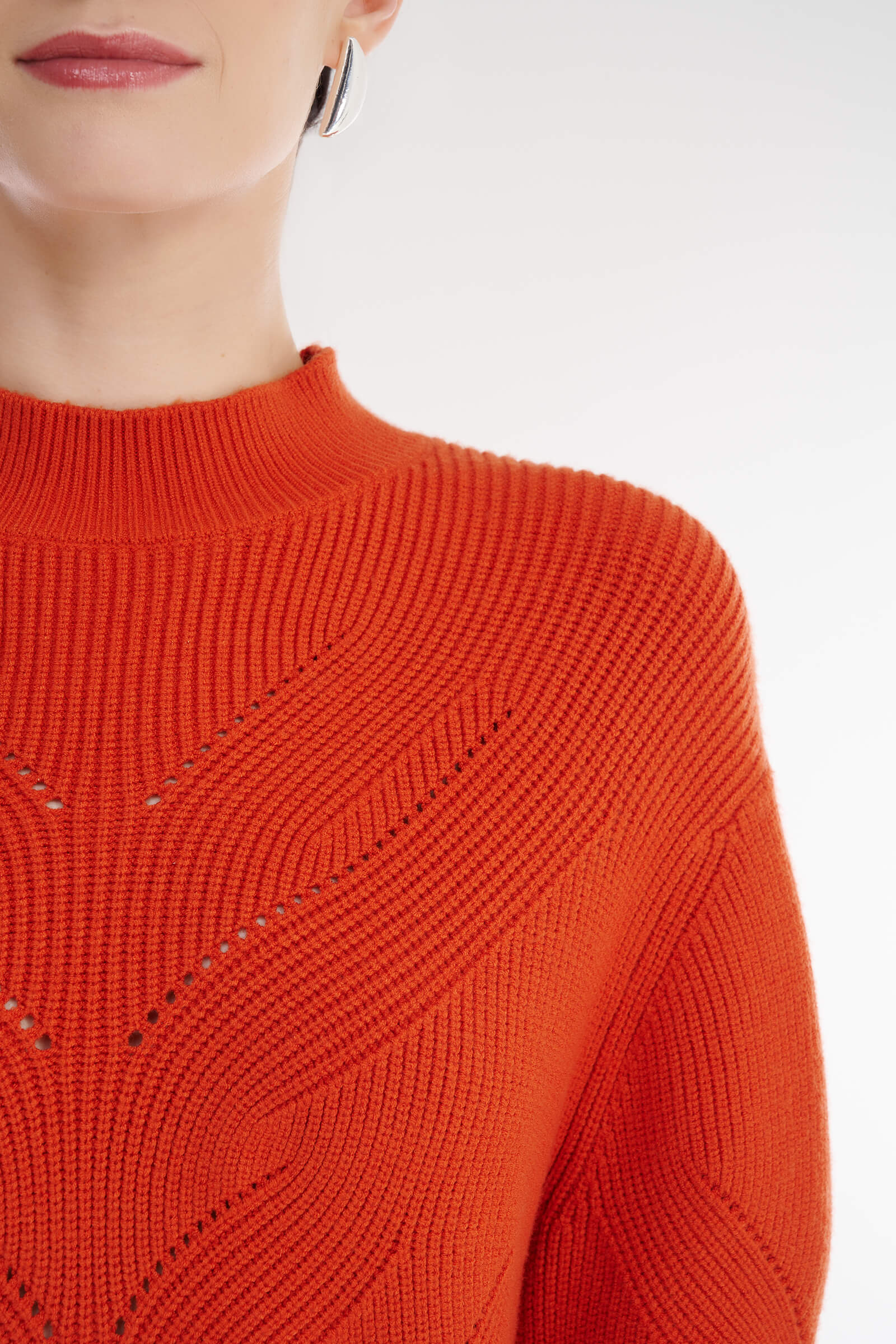 Джемпер с воротником-стойкой Бренд Diana Gallesi