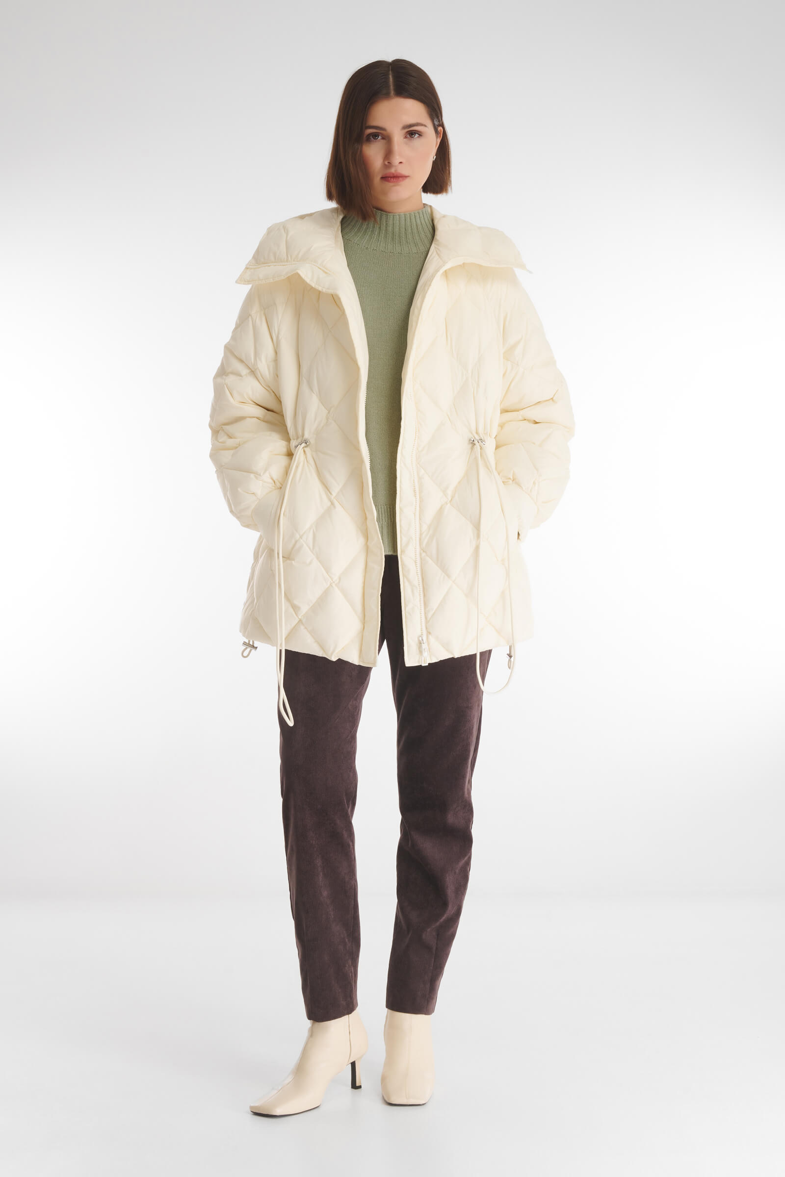 Стеганая куртка с капюшоном-трансформером Бренд Caterina Leman