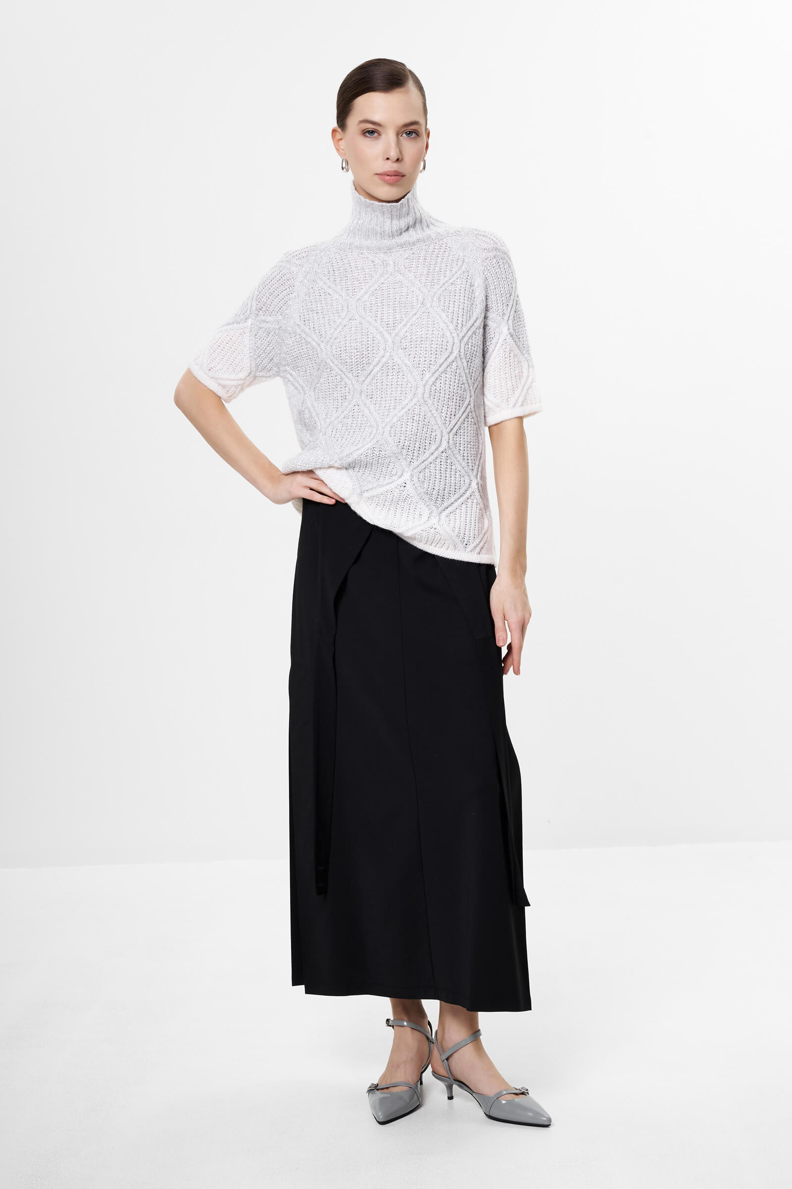 Свитер с рукавом до локтя Бренд Sarah Pacini