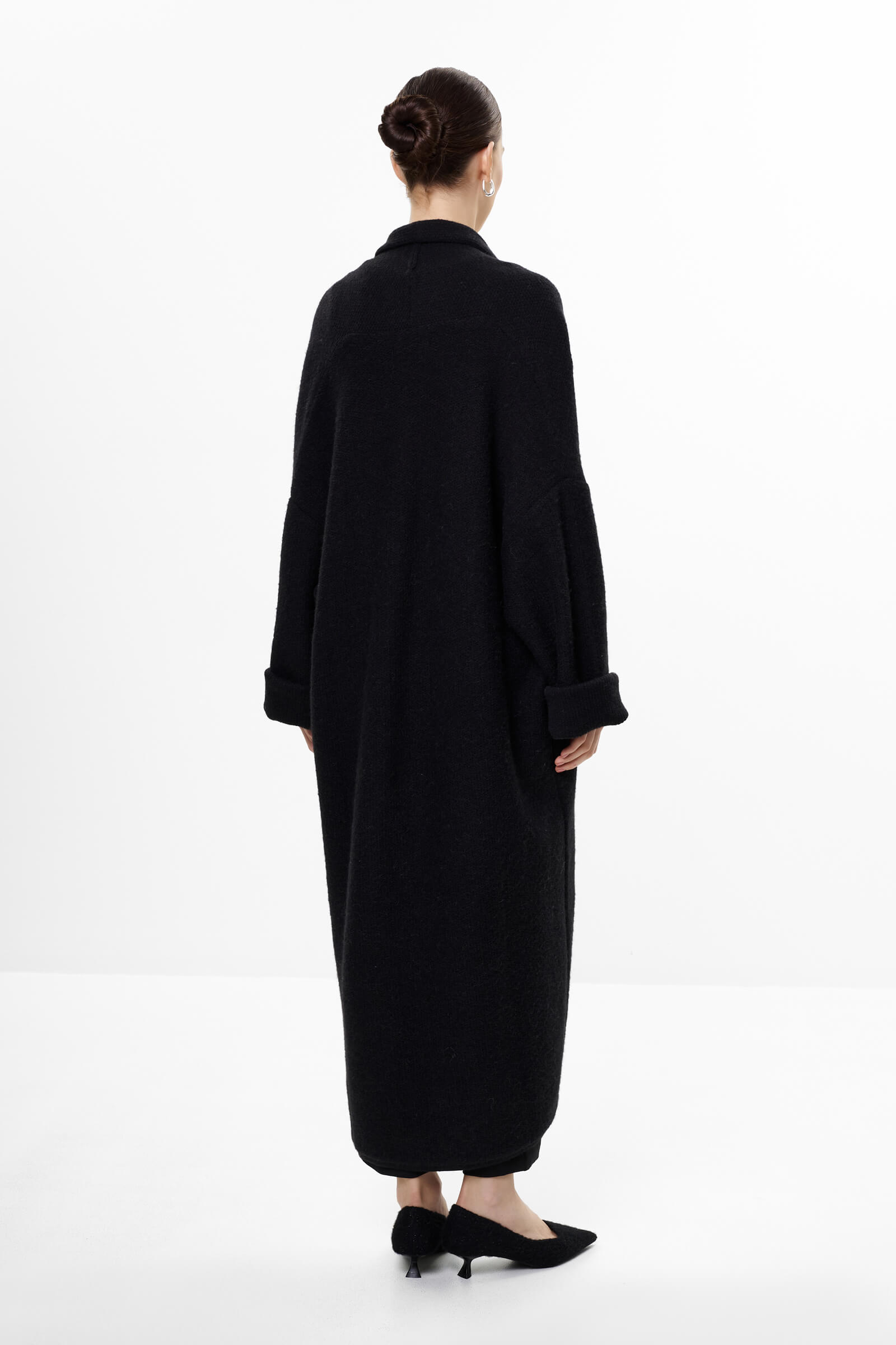 Длинный кардиган из смесовой шерсти альпаки Бренд Sarah Pacini