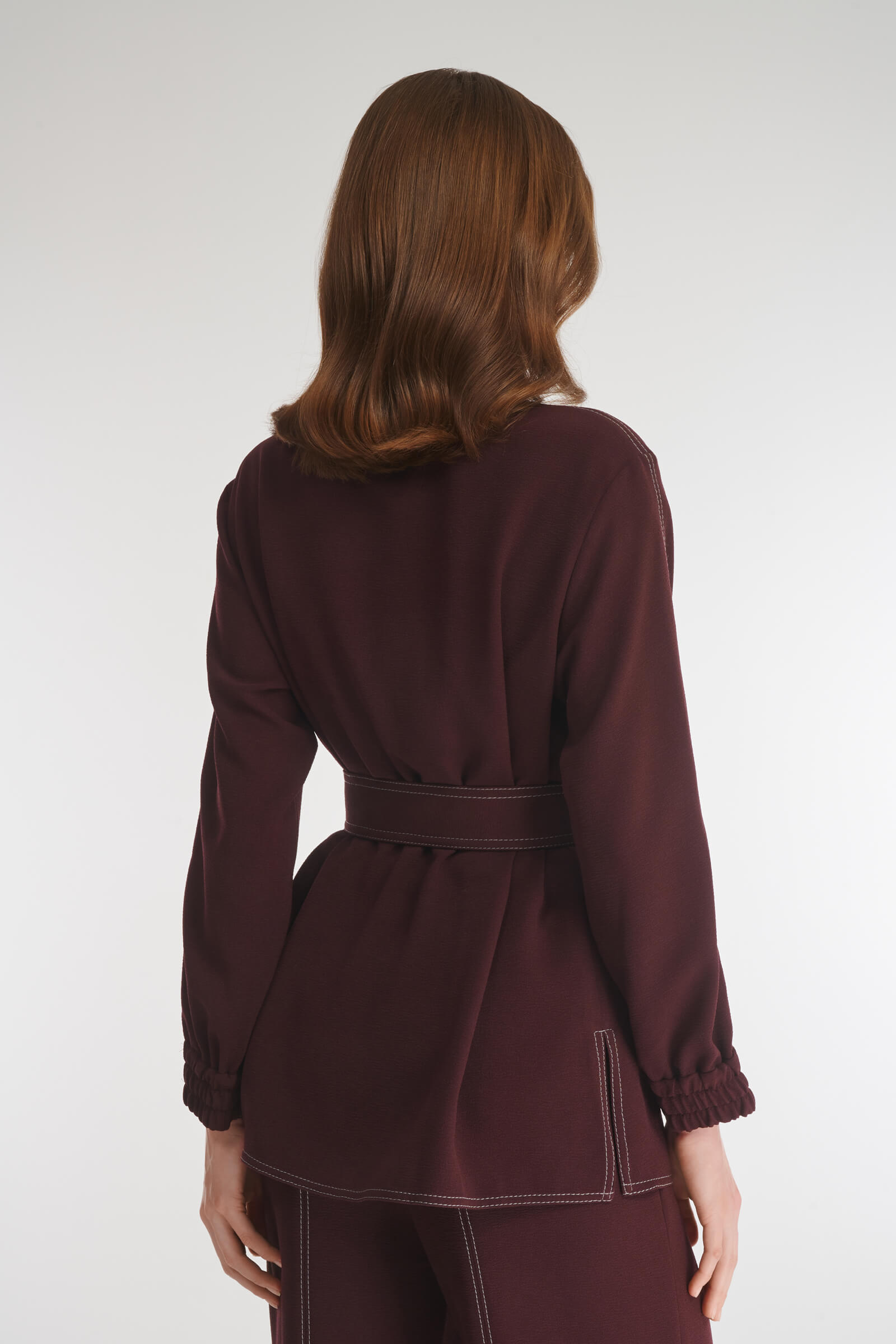 Рубашка с контрастной строчкой Бренд Caterina Leman