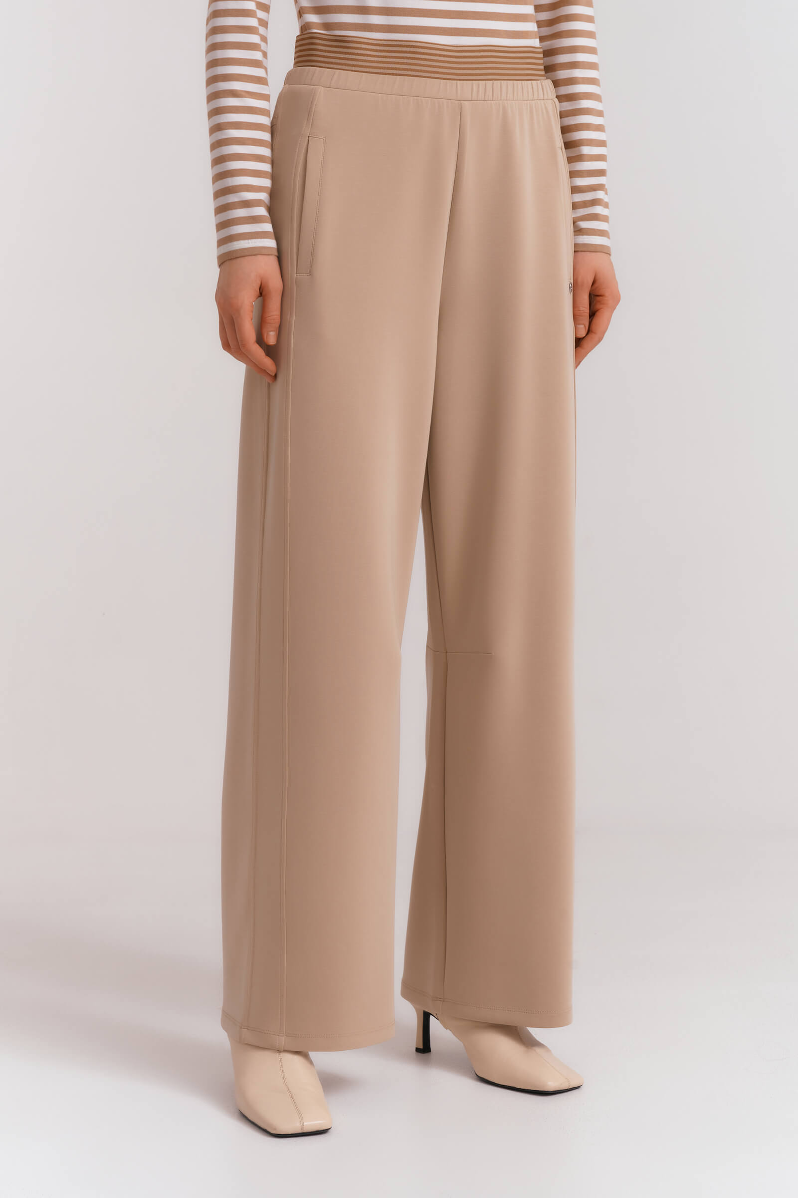 Широкие брюки из трикотажа Бренд Diana Gallesi