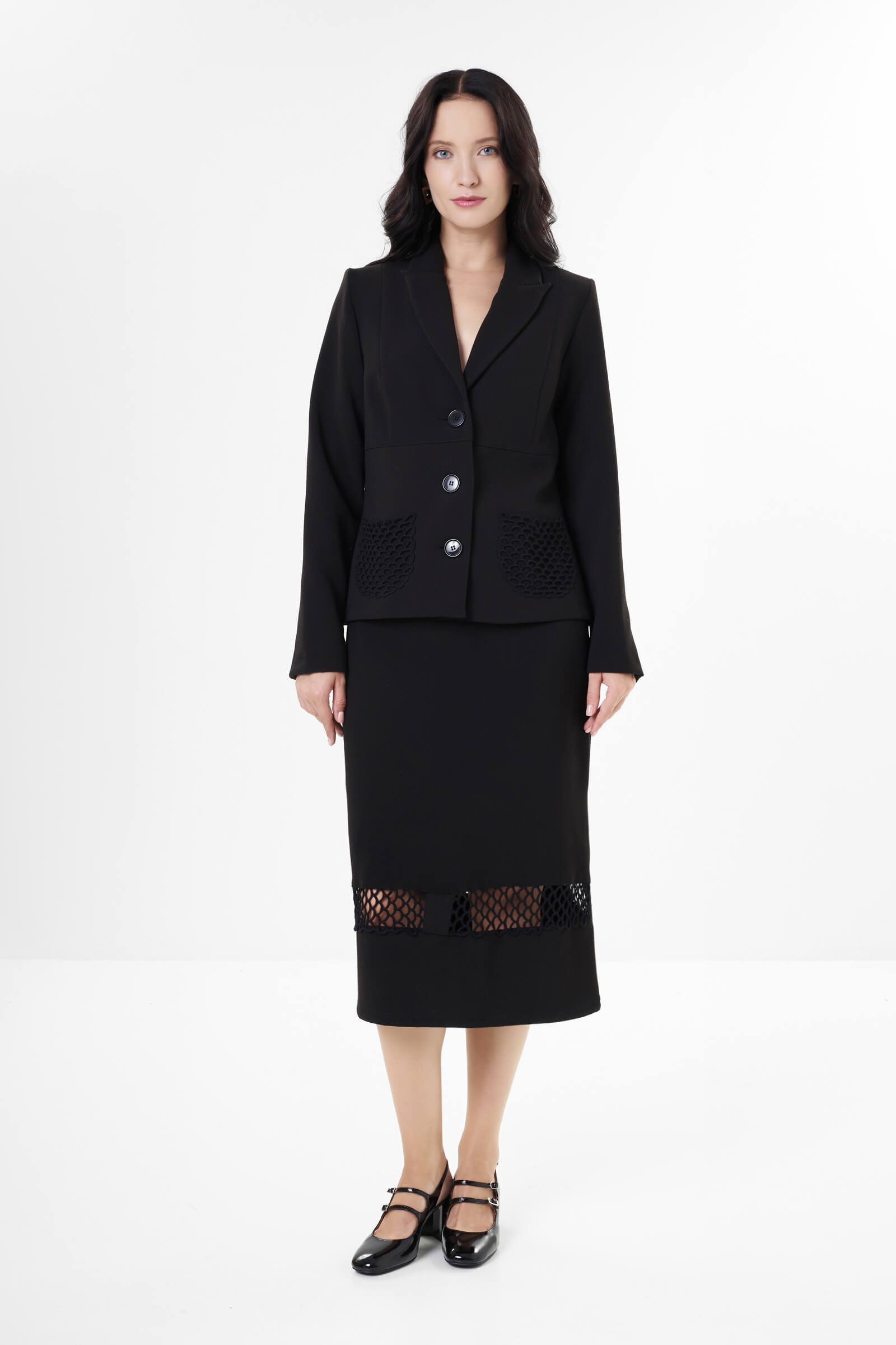 Однобортный пиджак из смесовой вискозы Бренд Milva Mi