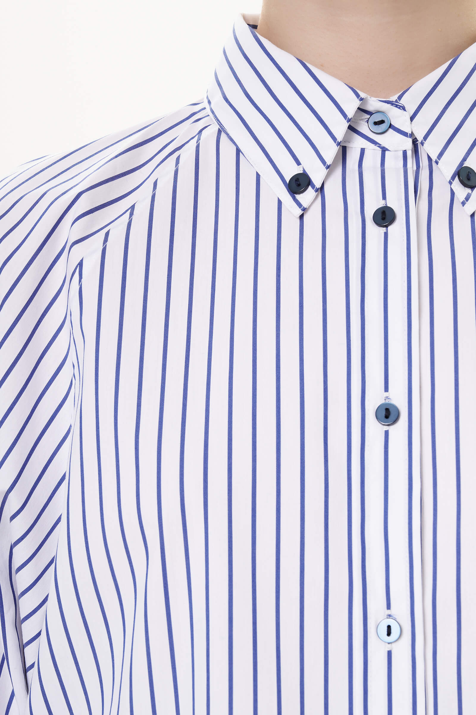 Укороченная хлопковая рубашка Бренд Diana Gallesi