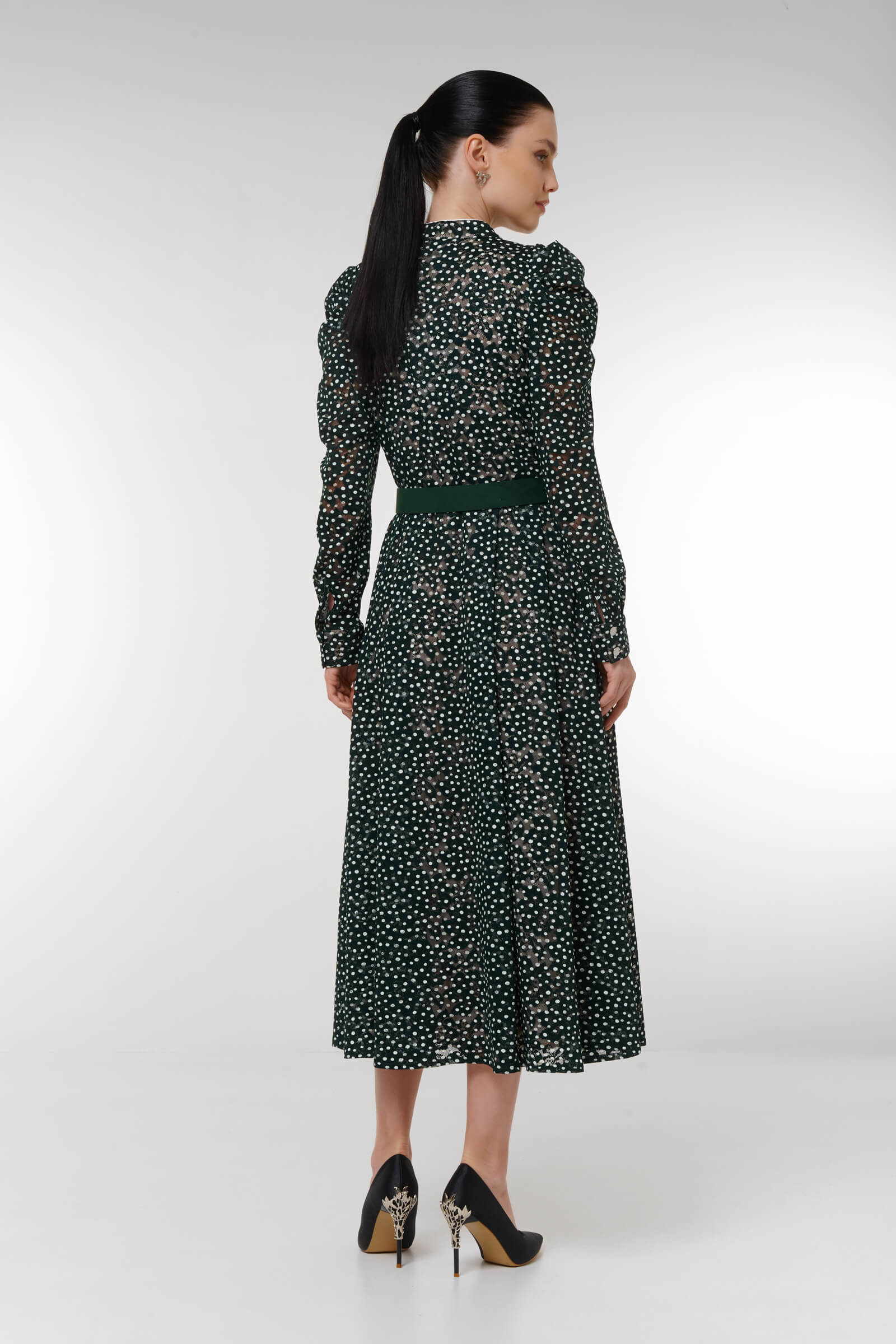 Платье макси с ремнем Бренд Caterina Leman