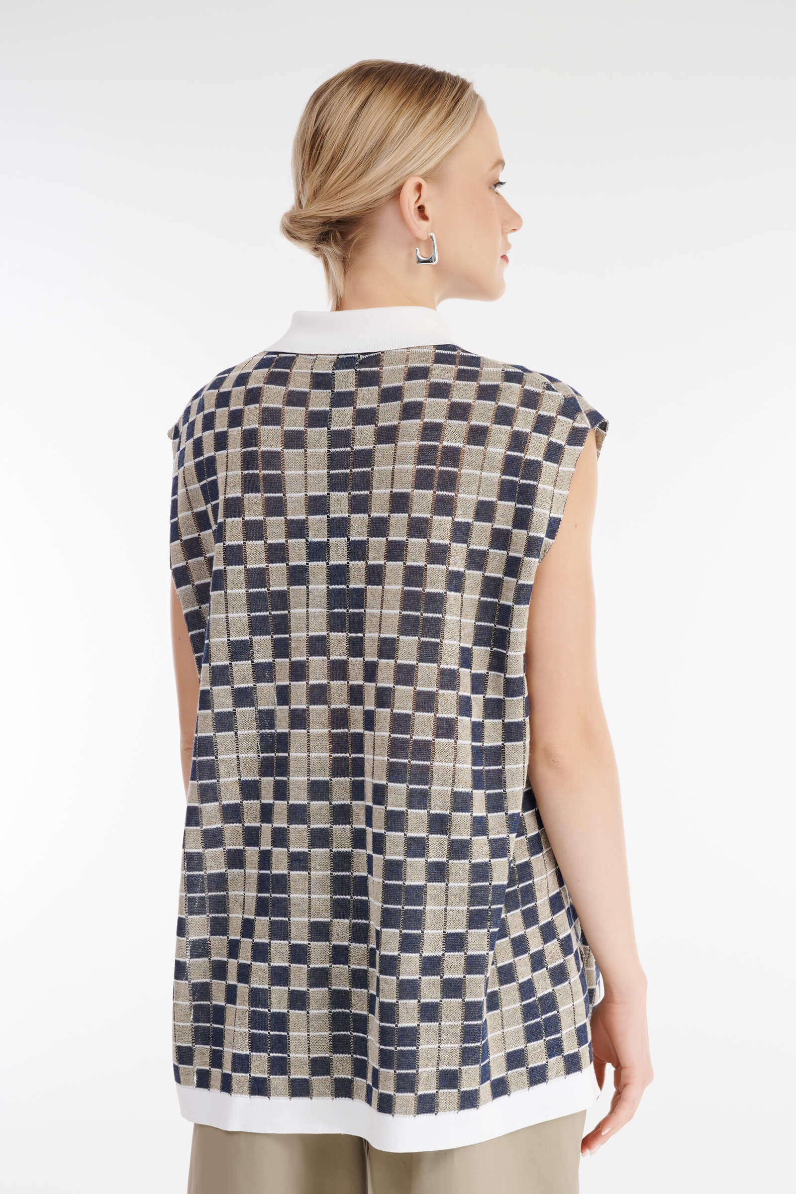 Кардиган с геометричным узором Бренд Sarah Pacini