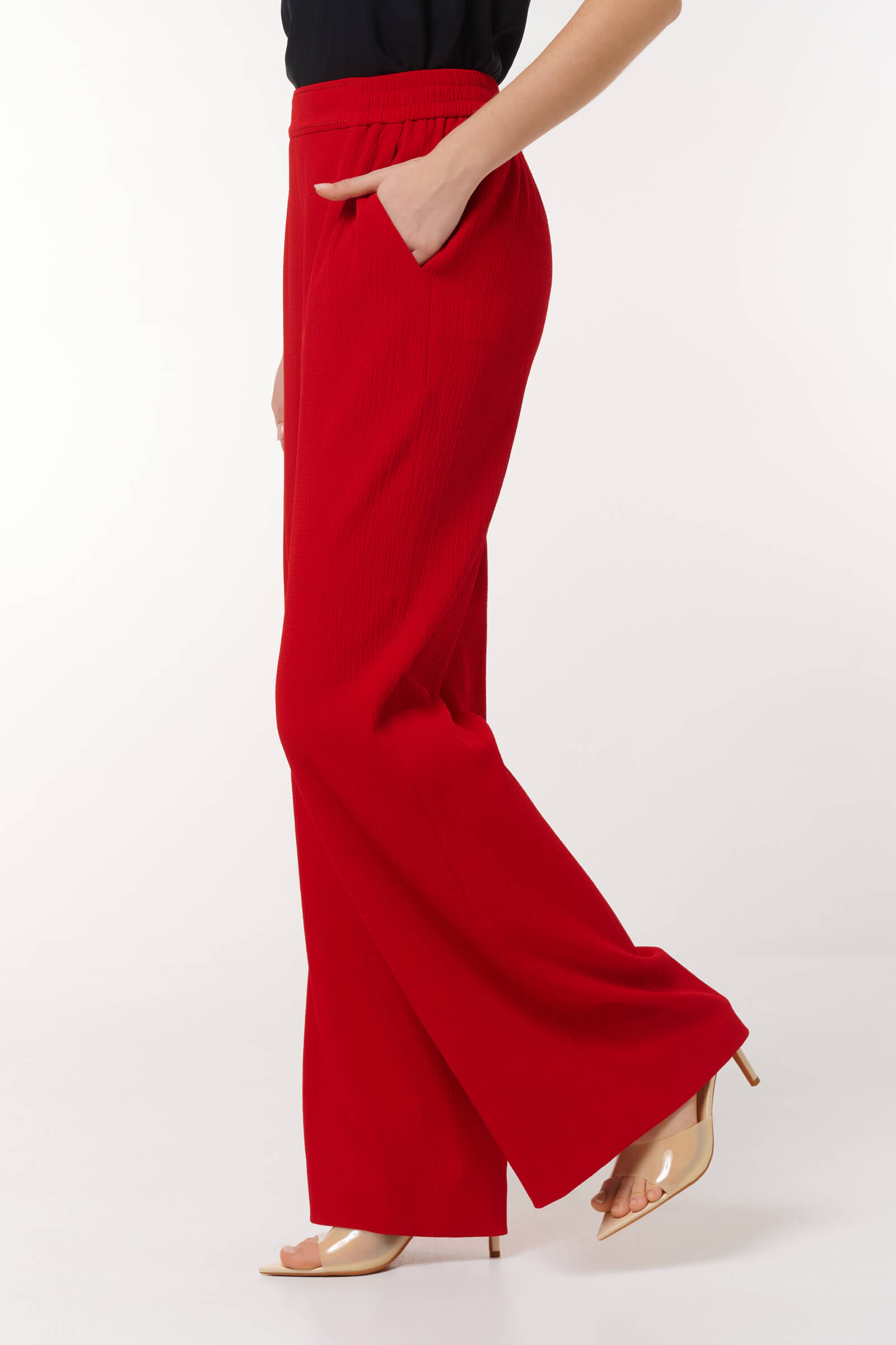 Широкие брюки на резинке Бренд Caterina Leman