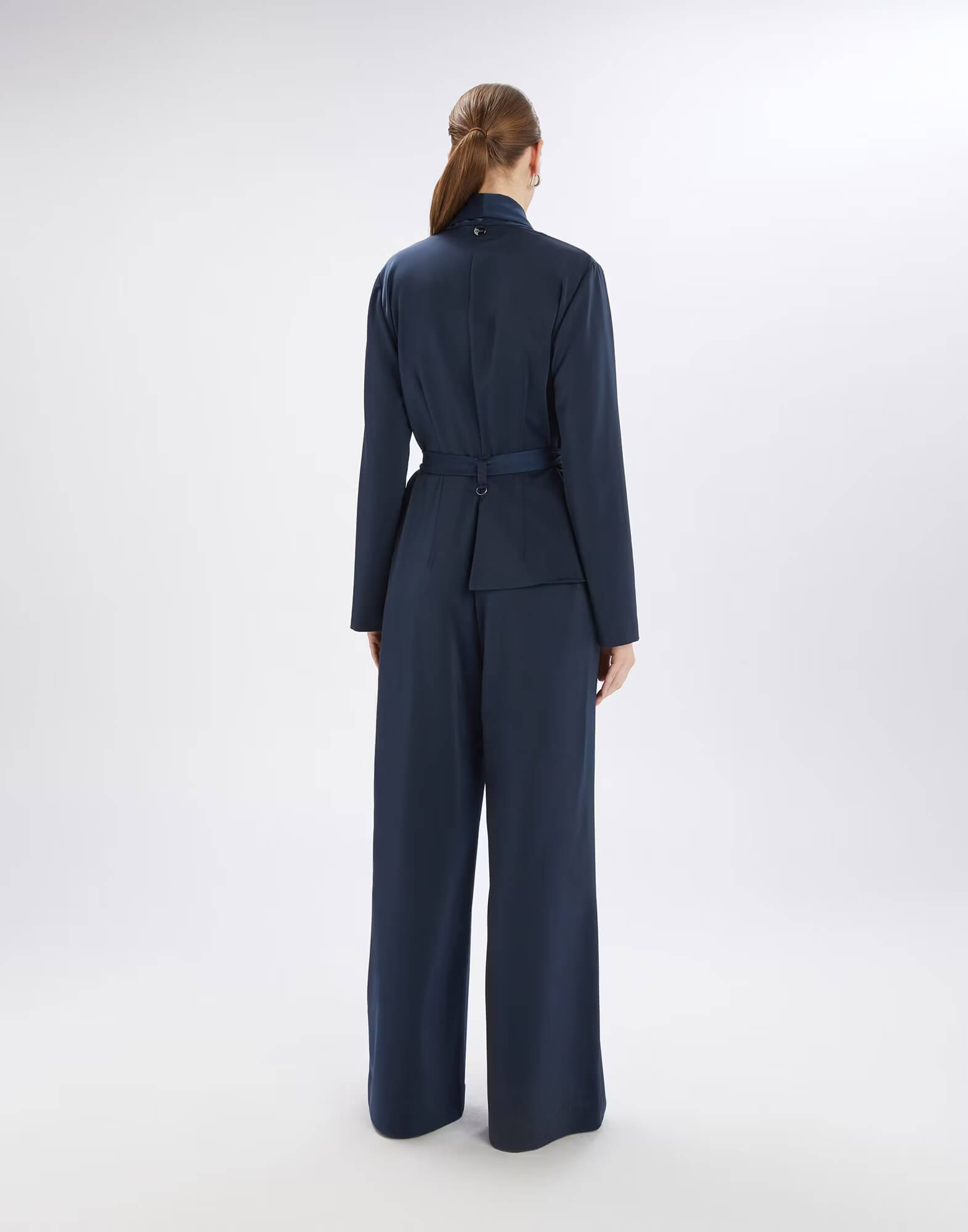 Комбинезон из атласа с драпировкой Бренд High