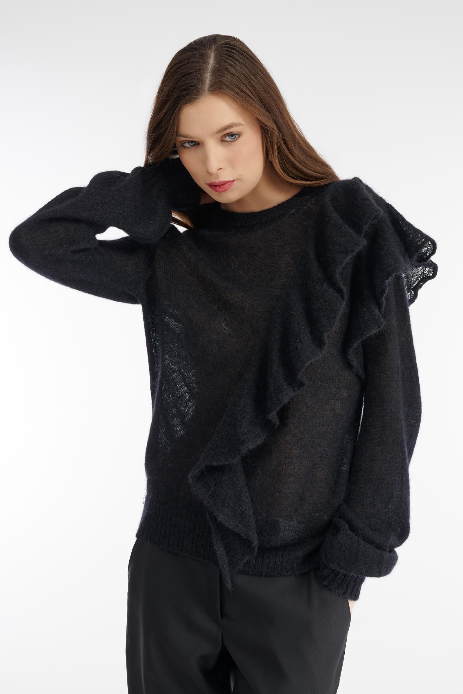 Джемпер с воланом Бренд Sarah Pacini