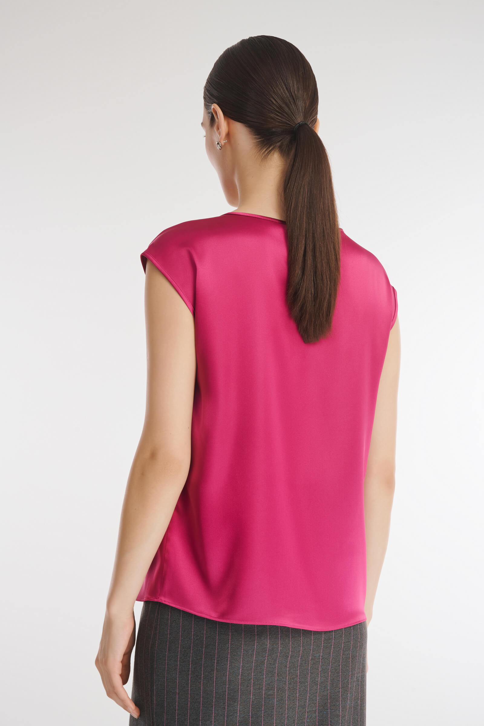 Топ из струящейся поливискозы Бренд Caterina Leman