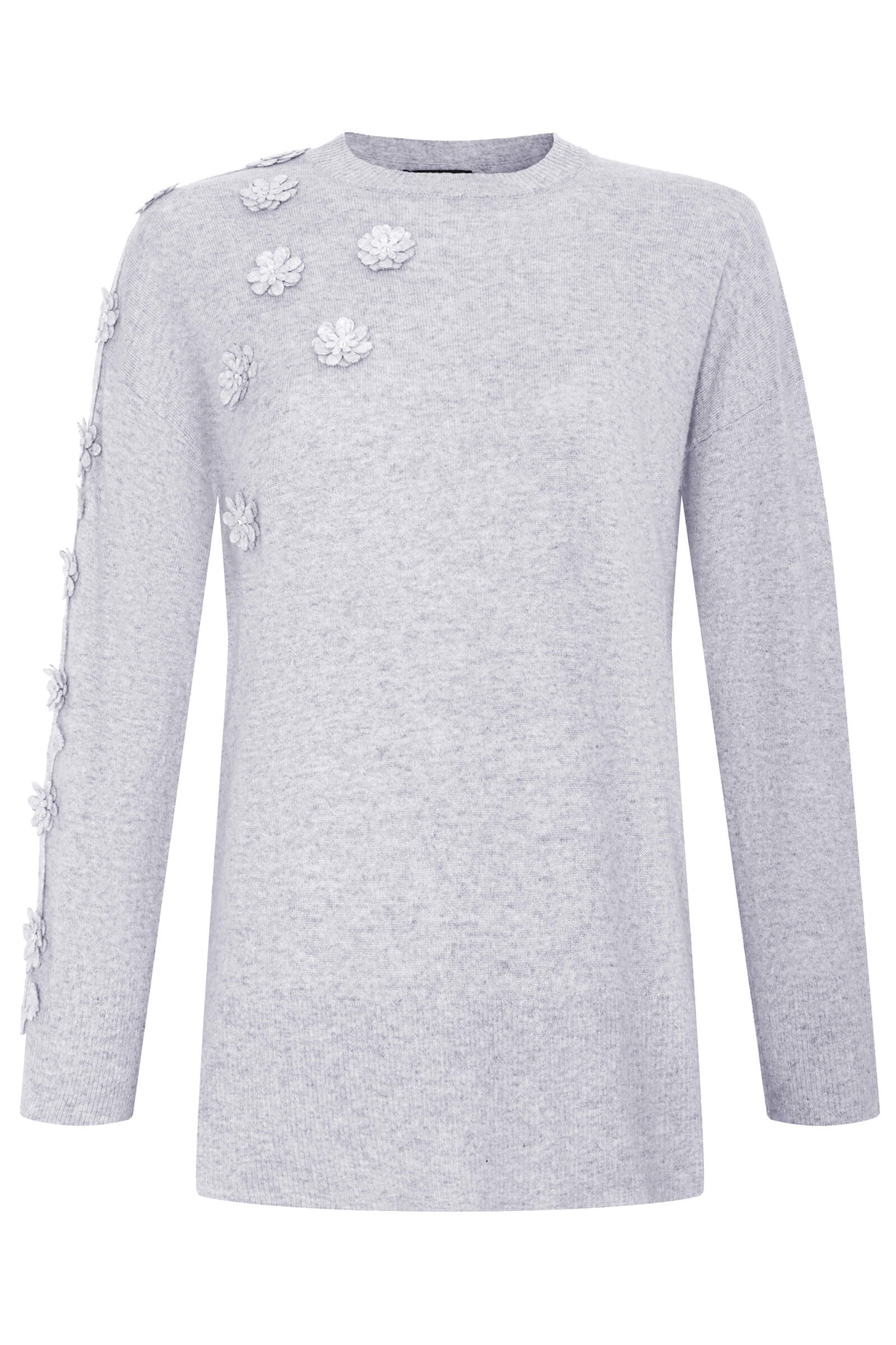 Джемпер с объемным цветочным декором Бренд Daniela Drei